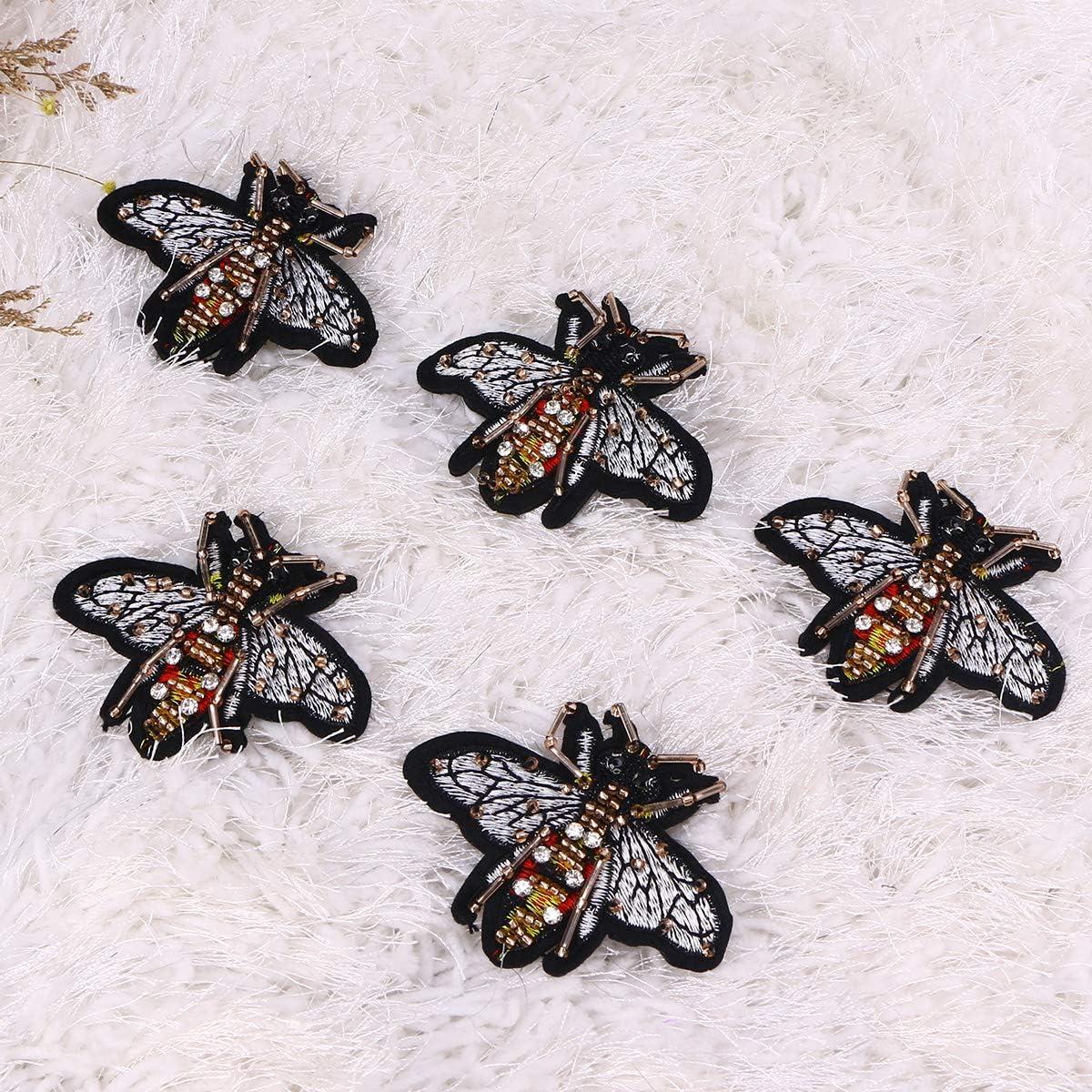 1pcs Cool Moths Embroidery Iron On Patches For Clothes Design DIY Accessory  Applique Stickers