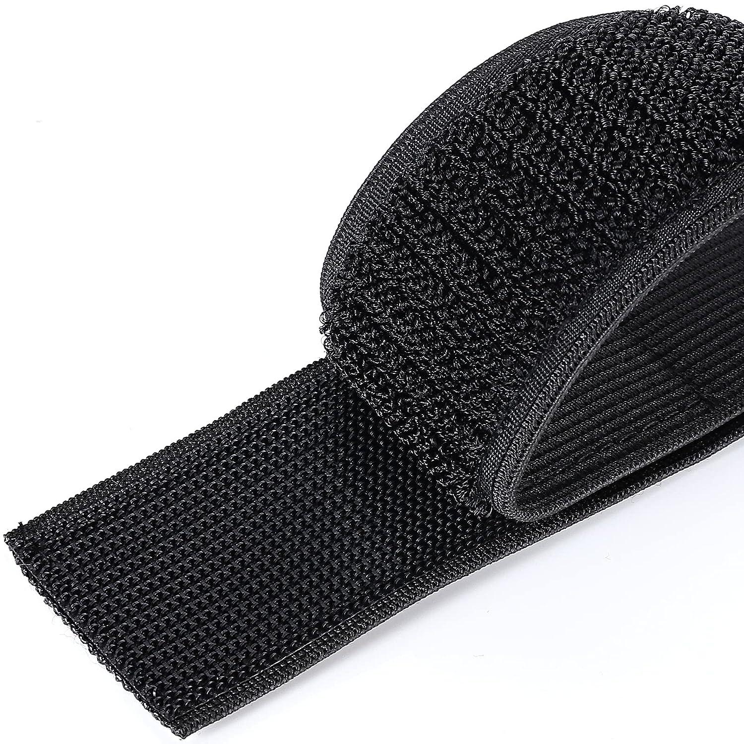 Adjustable Straps. Hooks. Elastic Stretchy Band Wig making. Lace Wig Cap.  Elastic tape. Bra straps (Black hooks 24 pieces)