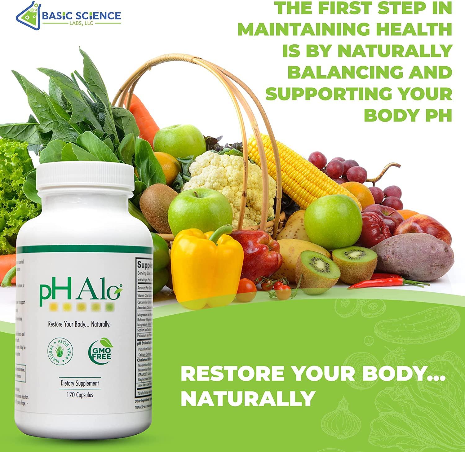 pHAlo pH Balance Supplement Pills - Magnesium, Bicarbonates Capsules for  Alkaline Balance - Natural Treatment for Focus, pH Balance, Gut Health,  Performance and Recovery