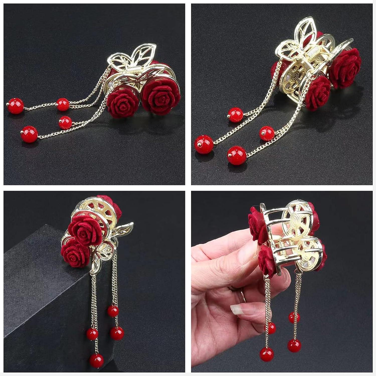 Elephant Hair Pin Clips Elephant Hair accessories for woman Rhinestone - Be  Grace Be Love