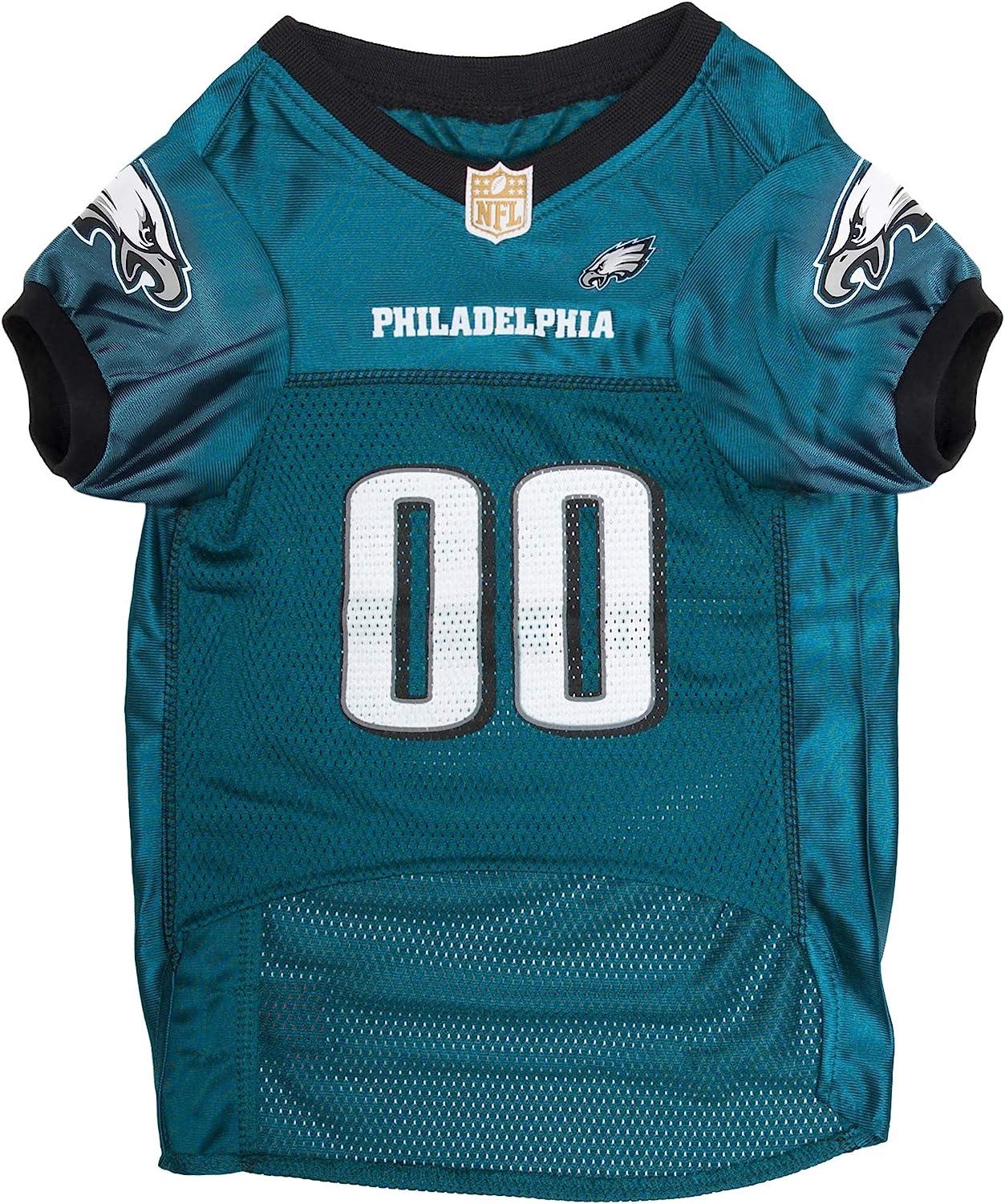 NFL Philadelphia Eagles Dog Jersey, Size: XX-Large. Best Football Jersey  Costume for Dogs & Cats. Licensed Jersey Shirt.