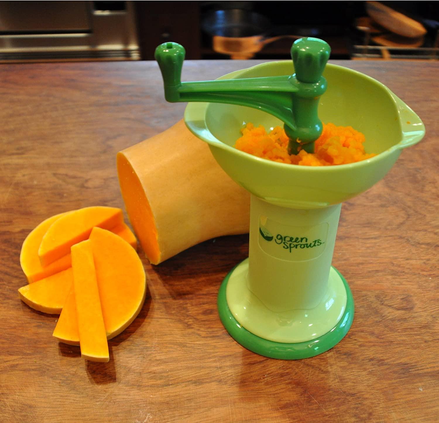  green sprouts Fresh Baby Food Mill - Easily Purees Food for Baby,  Separates Seeds & Skins, Compact Size, No Batteries or Electricity Needed,  Dishwasher Safe : Baby