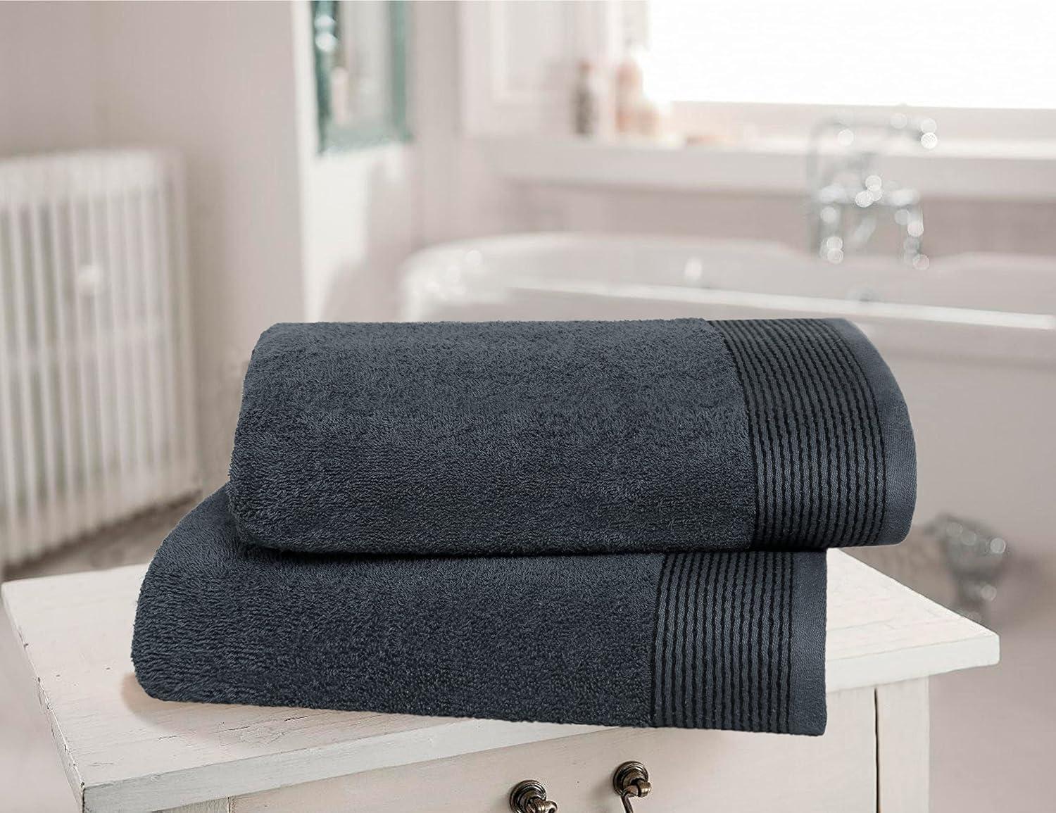 Kitcheniva Ultra Super Soft 100% Cotton Bath Towels Gray 2 Packs, Set of 2  - Harris Teeter