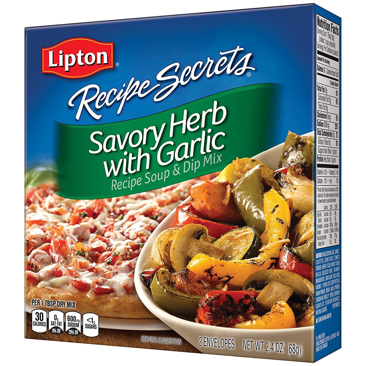 Lipton Recipe Secrets Onion Dry Soup and Dip Mix, 2 oz, 2 Pack