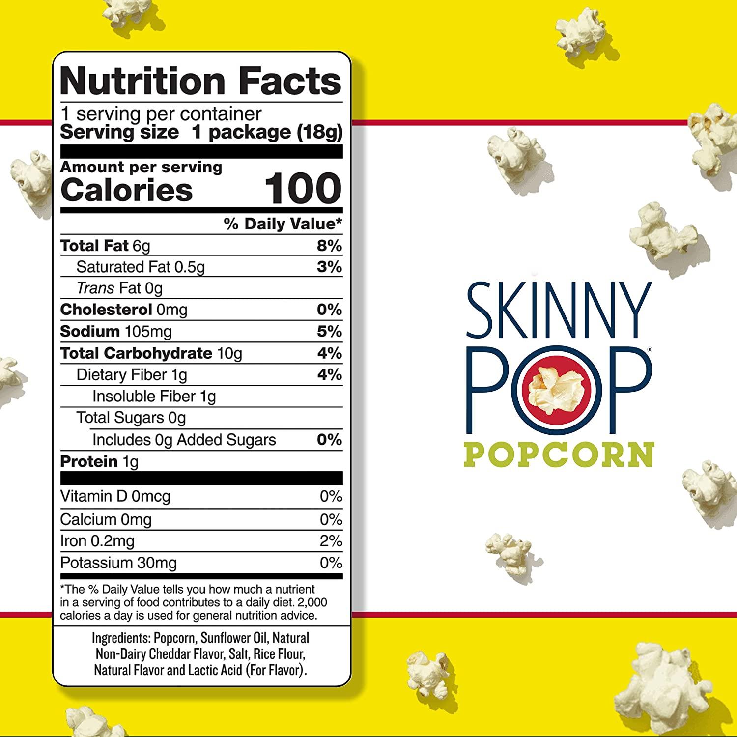 Skinny Pop Popcorn - 0.65 oz bag
