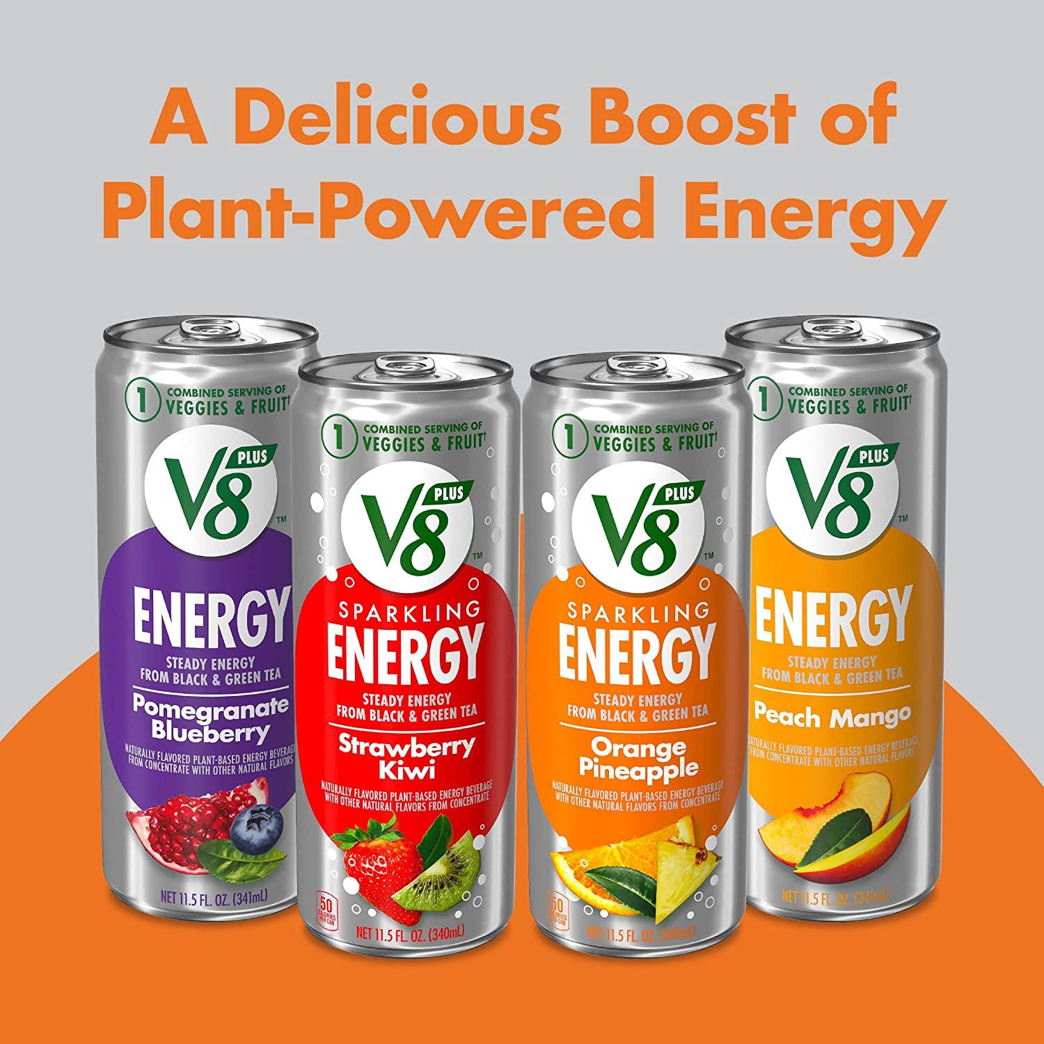 V8 Sparkling Energy Orange Pineapple Energy Drink Made With Real