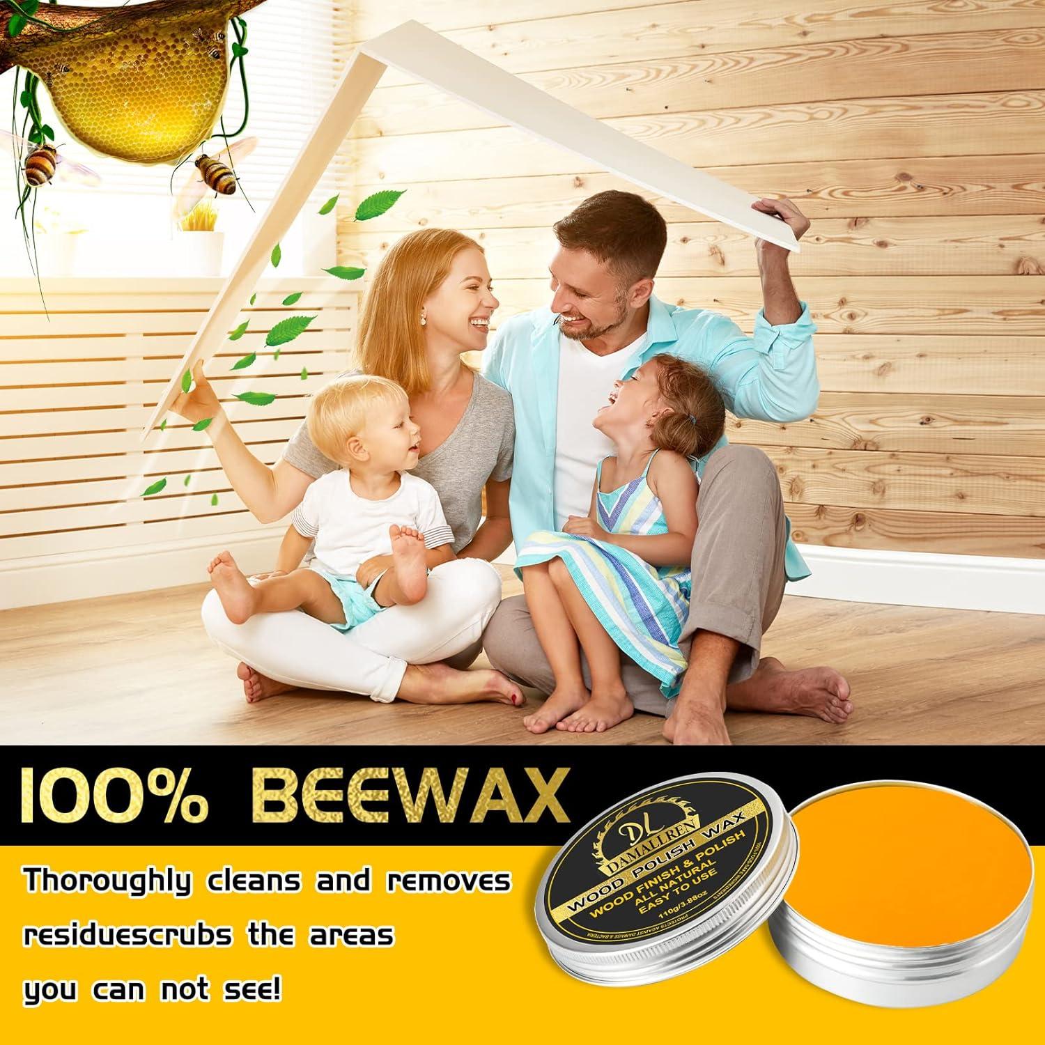 Beeswax Polish for Wood & Furniture 100% Natural of Traditional
