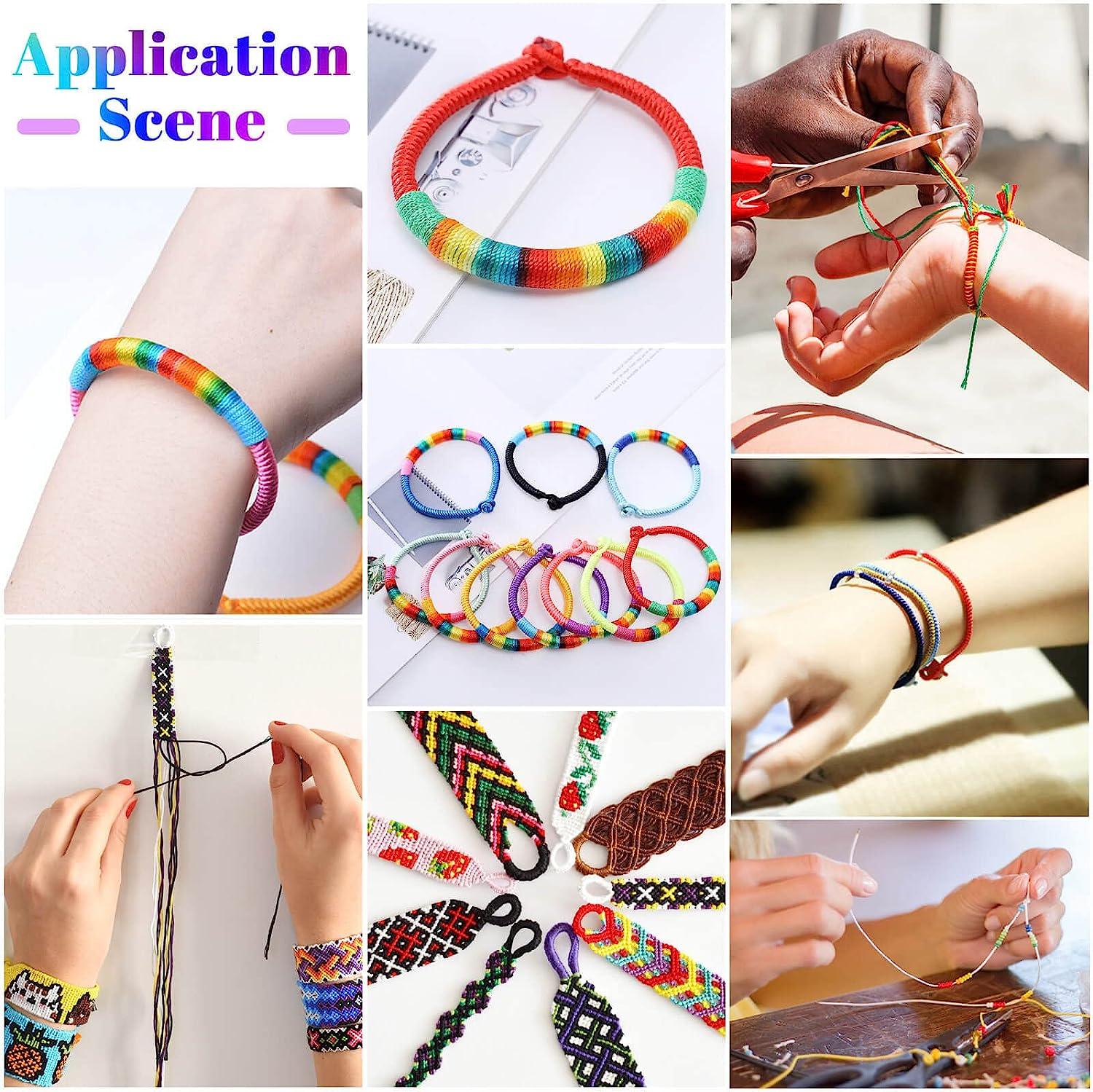 Nylon String for Bracelets, Cridoz 20 Rolls Chinese Knotting Cord Nylon  Beading Thread for Kumihimo, Braided Bracelets, Beading, Necklaces, Macrame  Craft, Wind Chime, Jewelry Making
