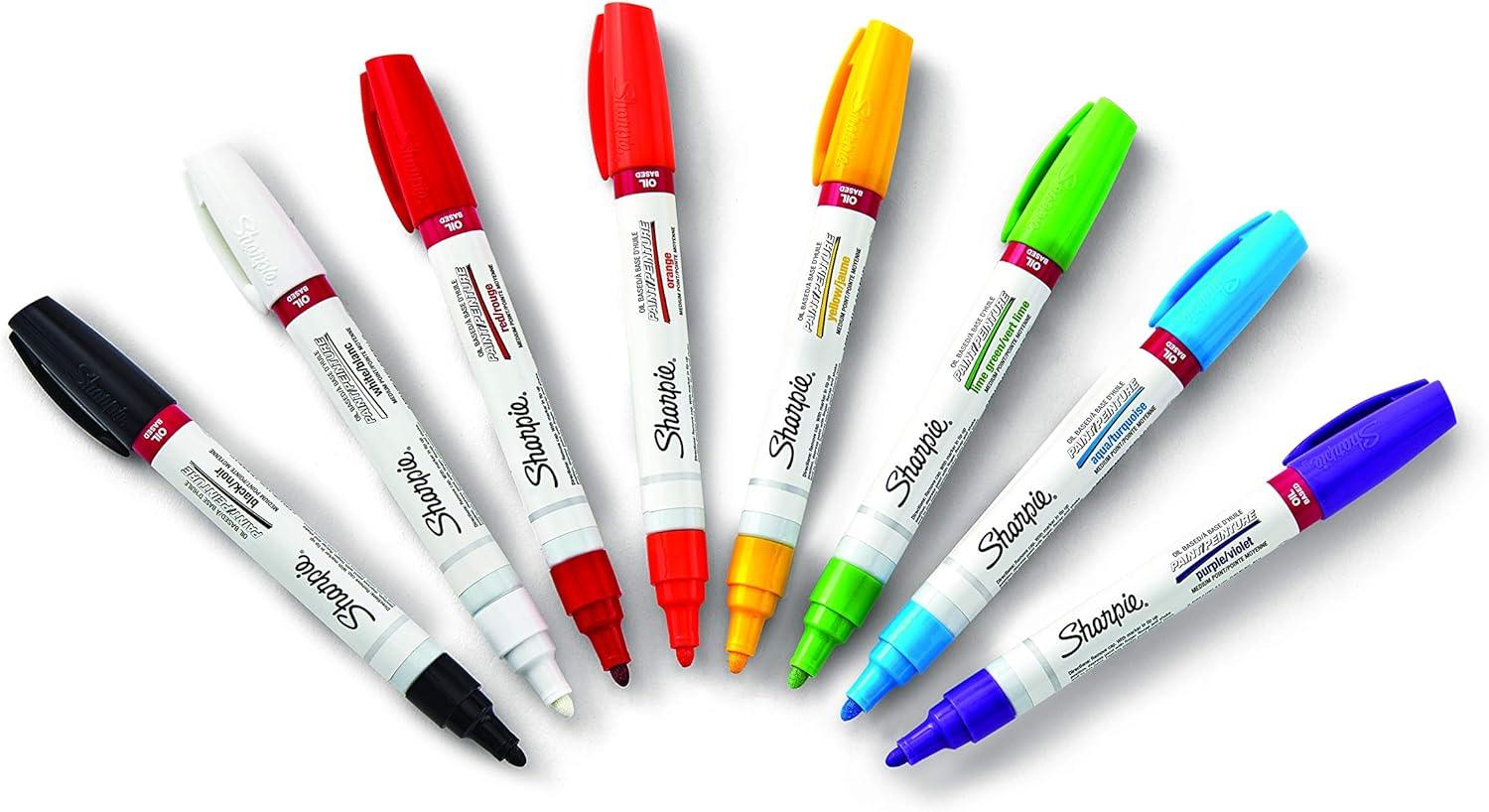  Sharpie Oil-Based Paint Marker, Fine Point, Assorted