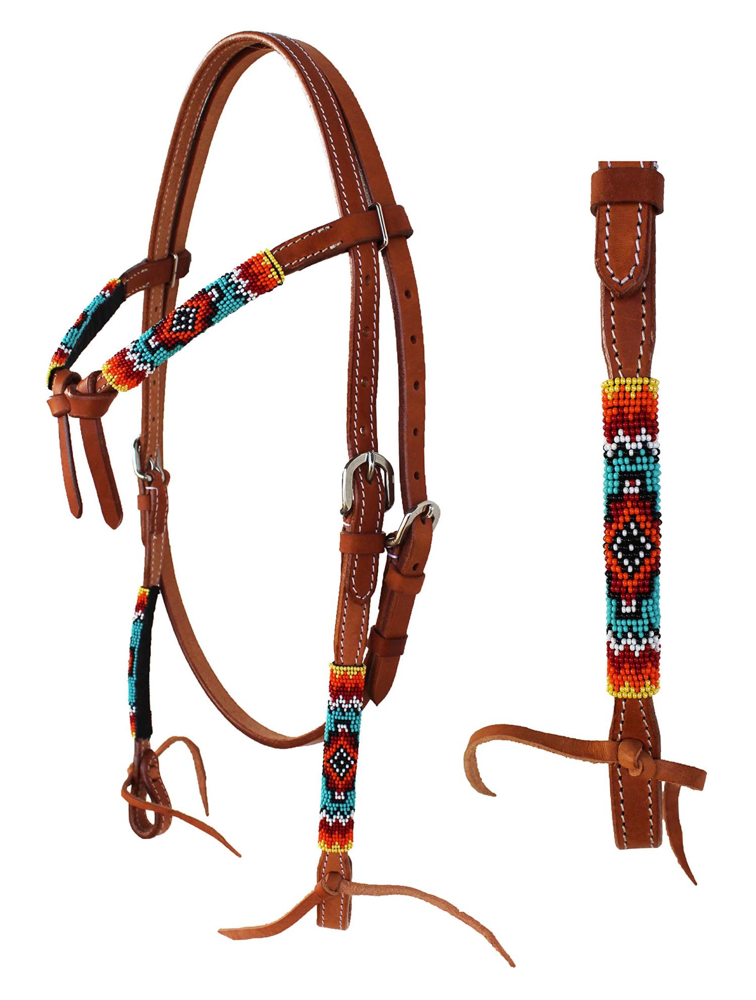 CHALLENGER Horse Show Bridle Western Leather Tack Futurity Knot 
