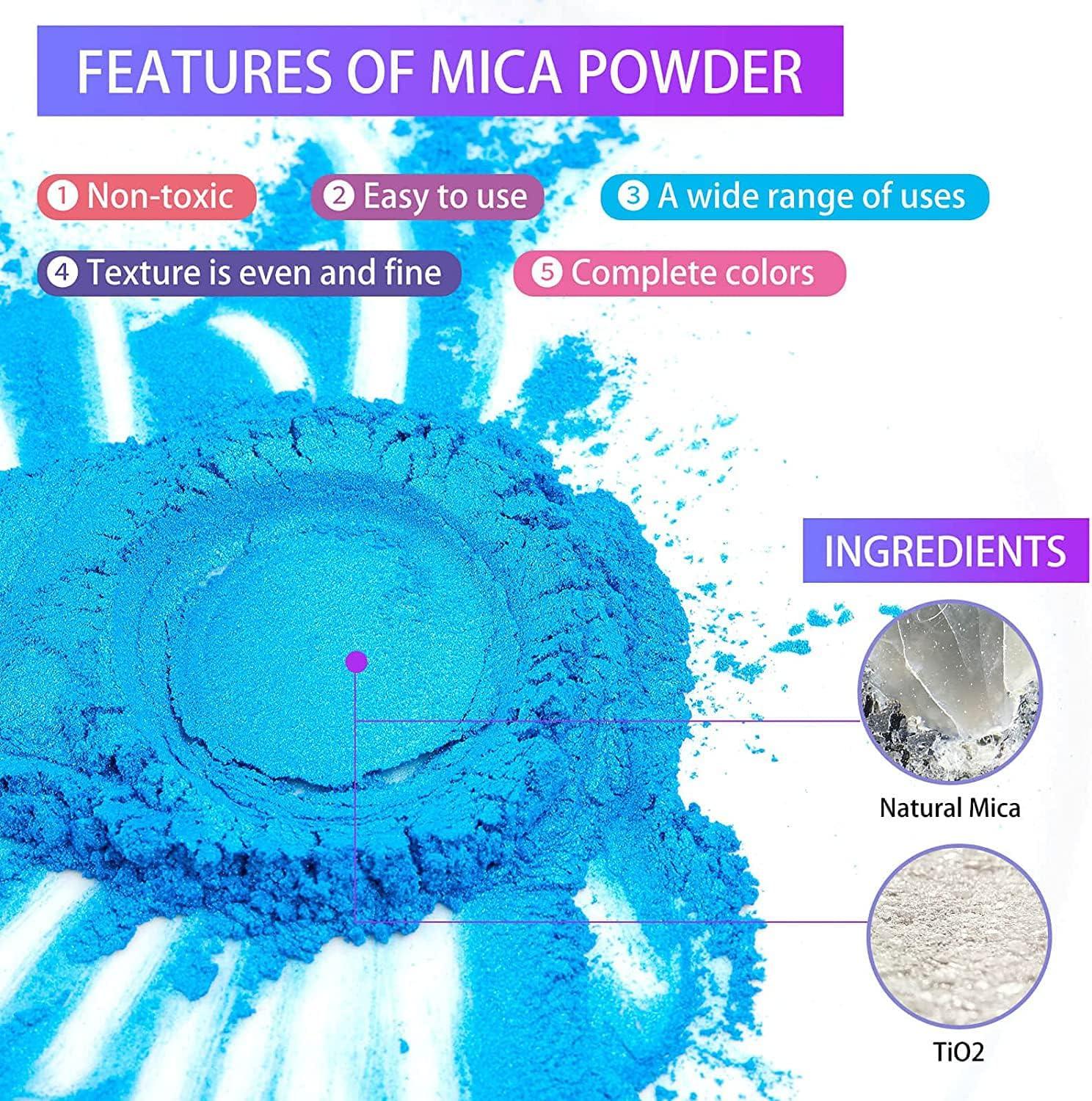 Cosmetic Grade Pearl Mica Powder Pigment for Epoxy Resin Wax Melts Bath  Bombs Soaps Candles Make up Eye Shadow Lip Gloss 