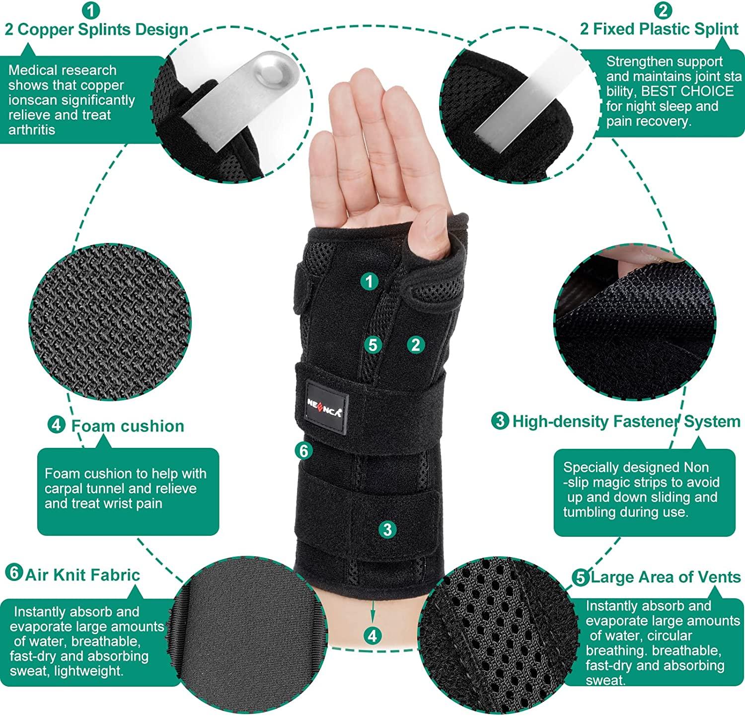 Therapist's Choice® Night Wrist Sleep Support Brace, Cushioned to Help  Reliev…