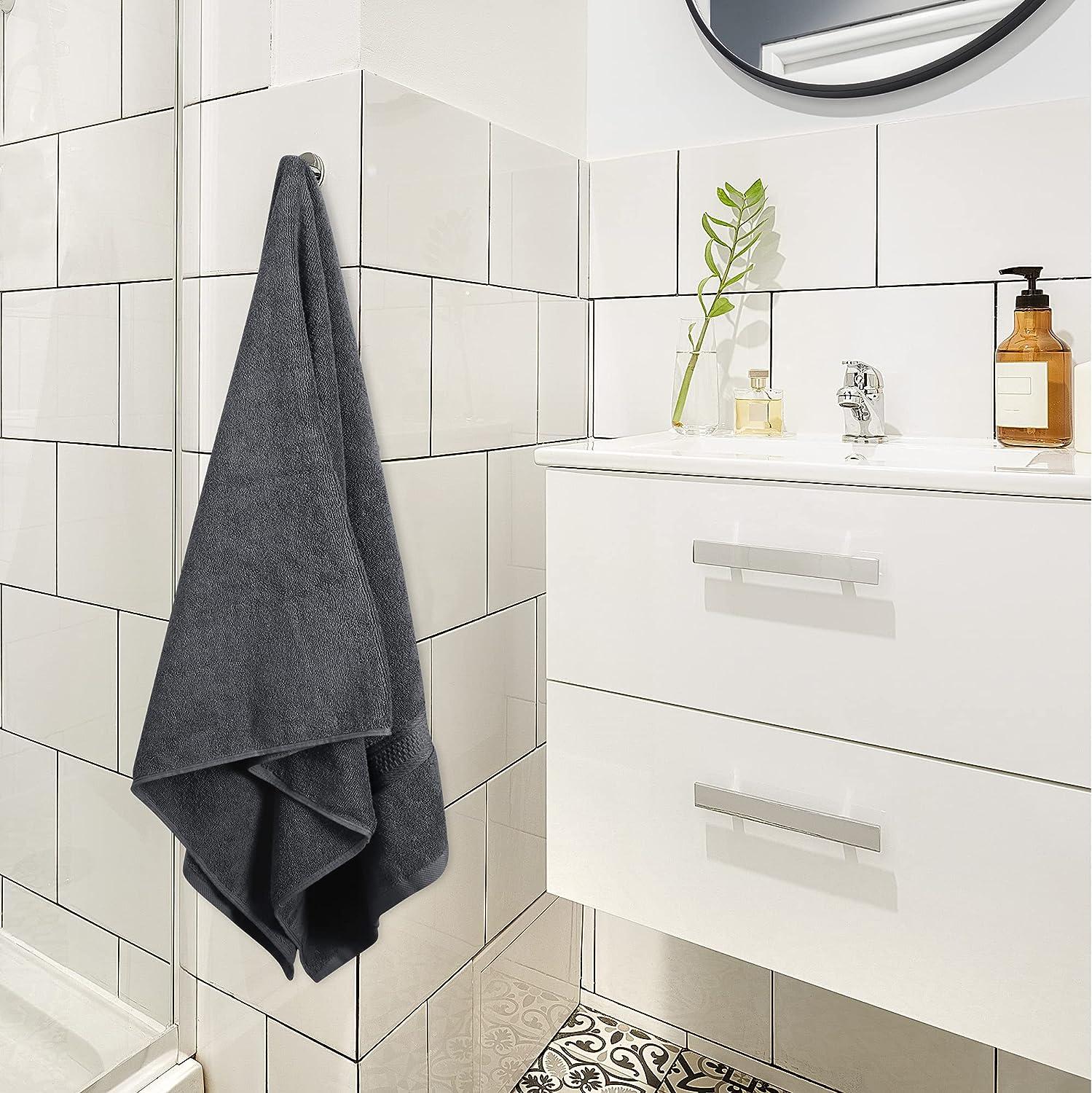 Utopia Towels - Bath Towels Set, Grey - Premium 600 GSM 100% Ring Spun  Cotton - Quick Dry, Highly Absorbent, Soft Feel Towels, P