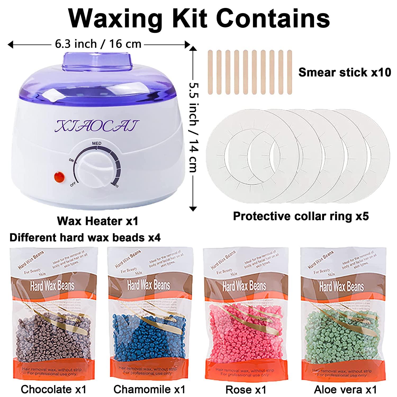 Waxing Warmer Kit with 4 Hard Wax Beans - Waxing Supplies