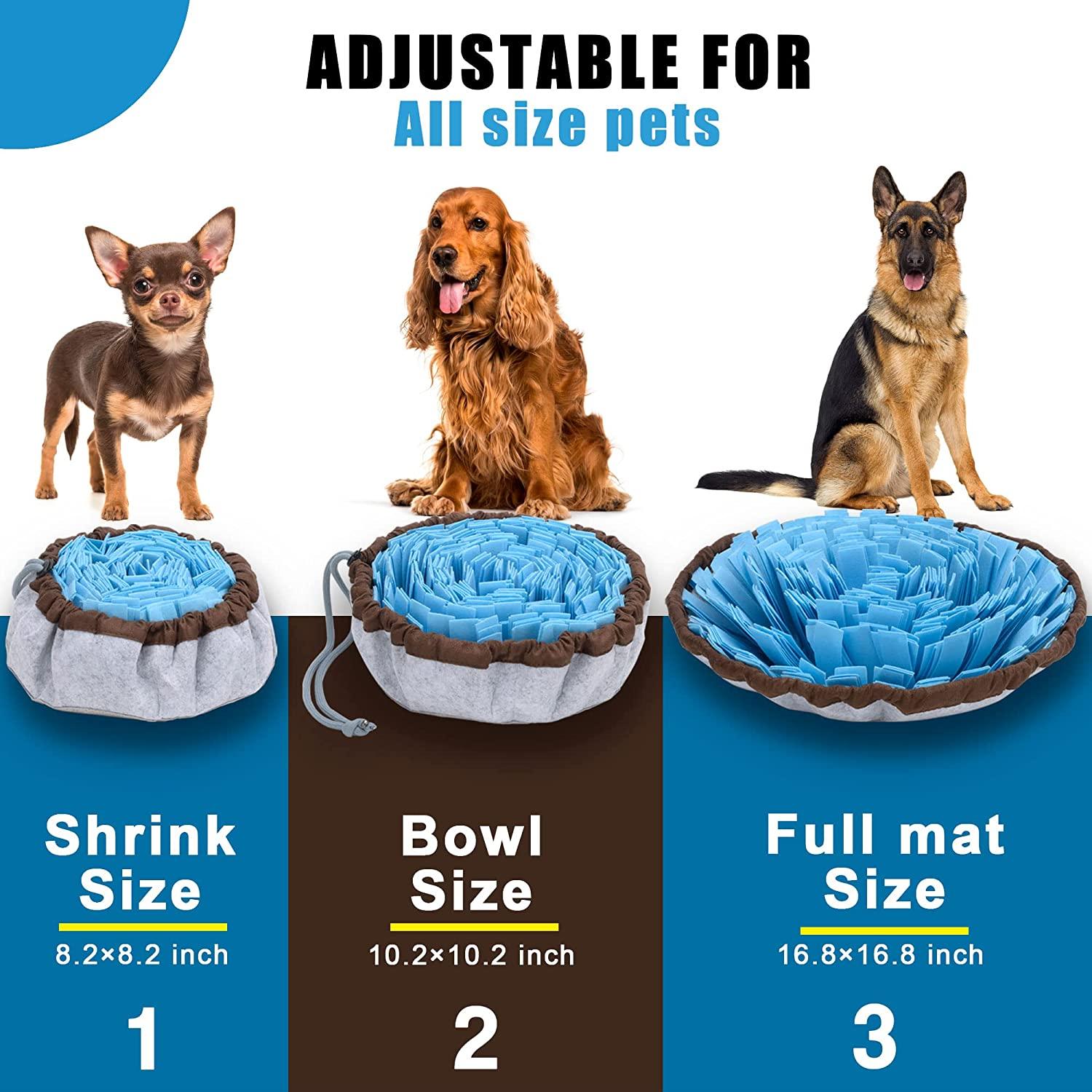 Snuffle Mat for Dogs and Cats,Dog Enrichment Toys Interactive Puzzle Slow  Feeder Washable,Pet Feeding Treats Mat Puzzle Training Toy for Large Medium  Puppies Slow Feeding Bowl