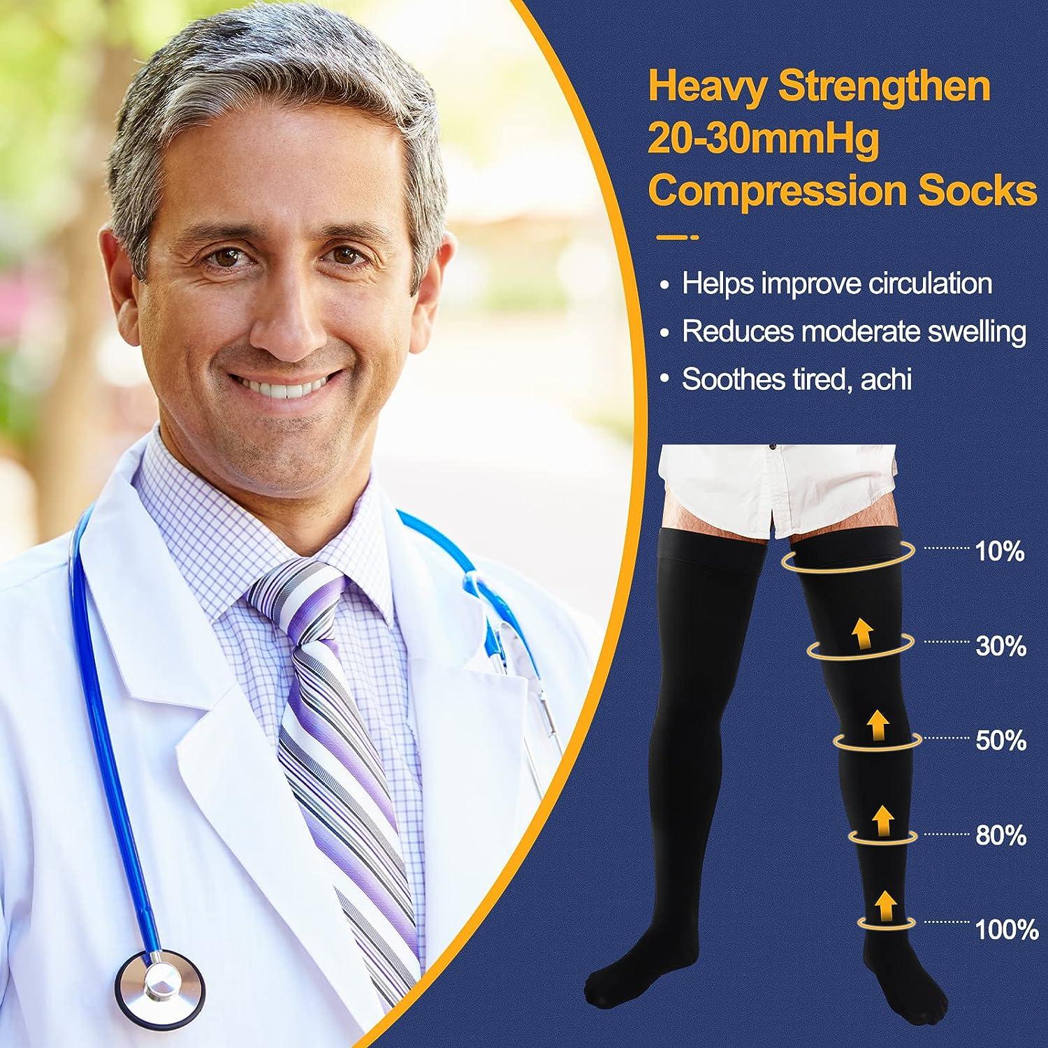 Thigh high compression socks 20-30 mmGh