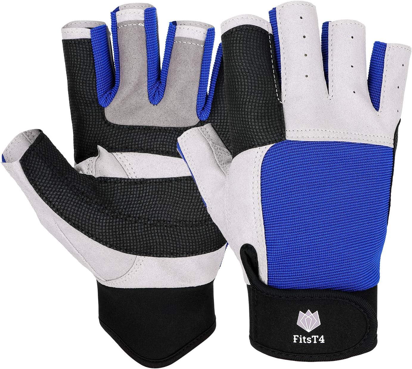 FitsT4 Half Finger Padded Palm Gloves for Water Ski, Canoeing, Windsurfing,  Kiteboarding, Sailing, Jet Skiing, Stand-UP Boarding and Kayaking, Perfect  for Men&Women&Youth, Gloves -  Canada