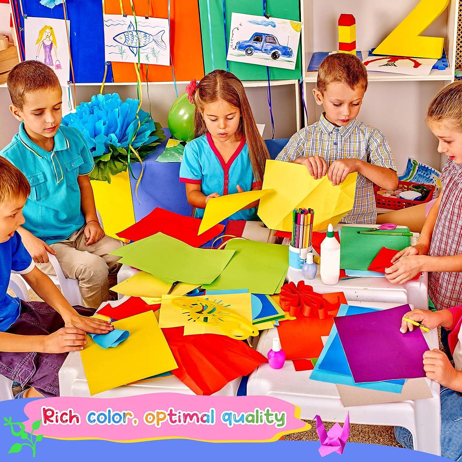 1000 Sheets Construction Paper Assorted Colors Bulk School Supplies 9 x 12  Inches Art Classic Lightweight Paper Craft for Kids Adults Holiday Drawing  20 Colors (1000 Sheets) multiple colors