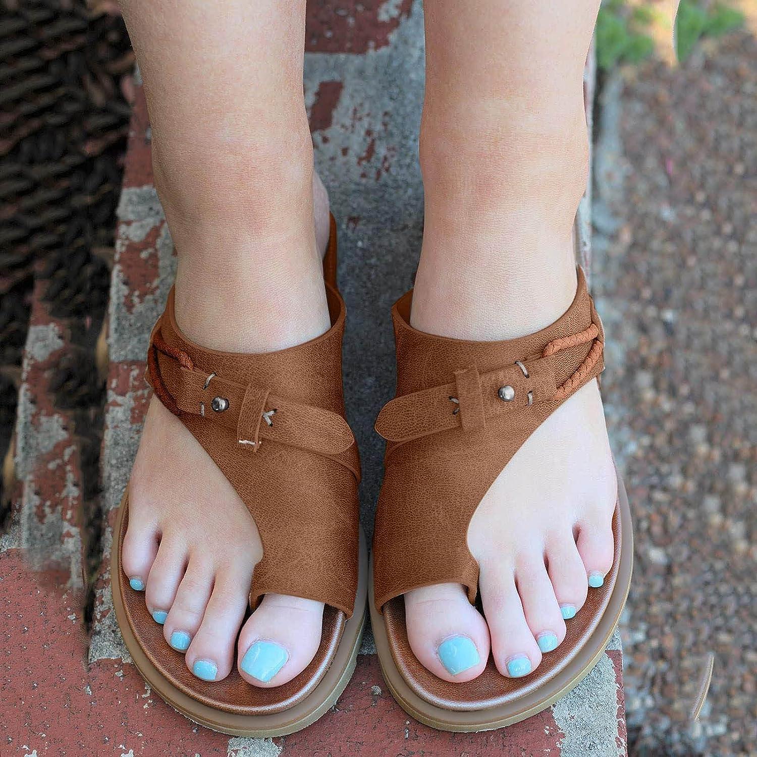 Womens,Orthopedic Sandals Comfy Mules Summer Flip Flops Slippers