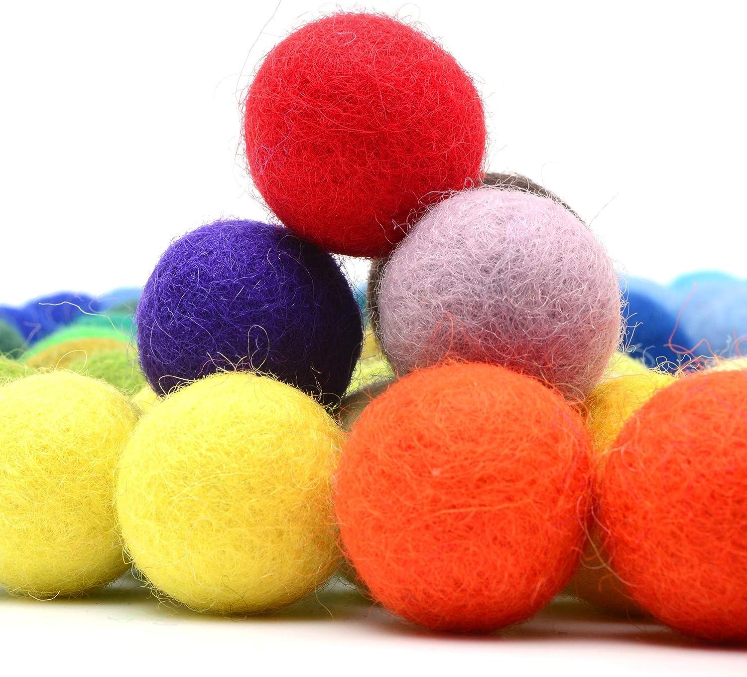 Glaciart One Wool Felt Balls Felt Pom Pom Balls (120 Pieces) 1.5