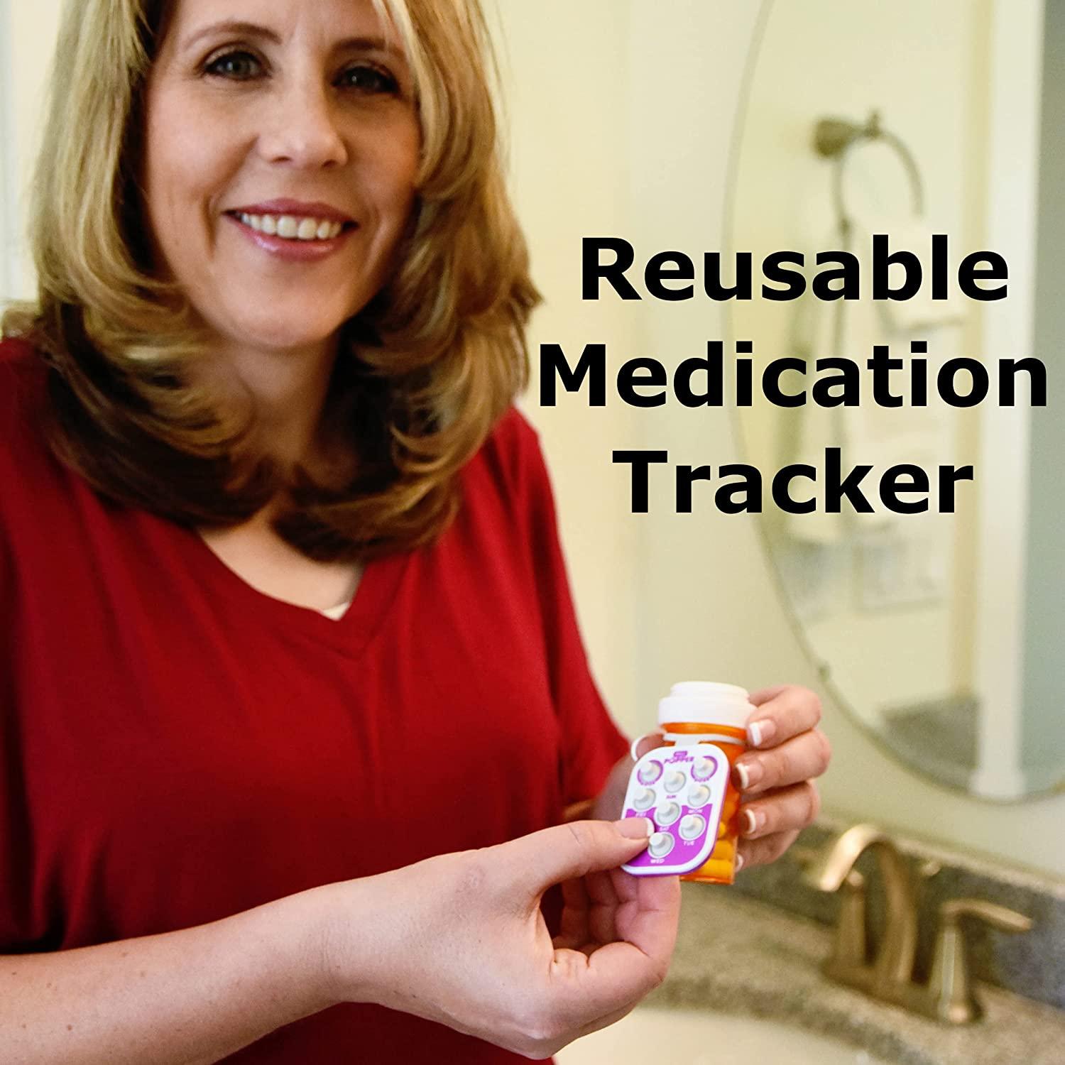 Pill Popper Medication Tracker and Reminder Reusable Pill Organizer  Alternat@t@