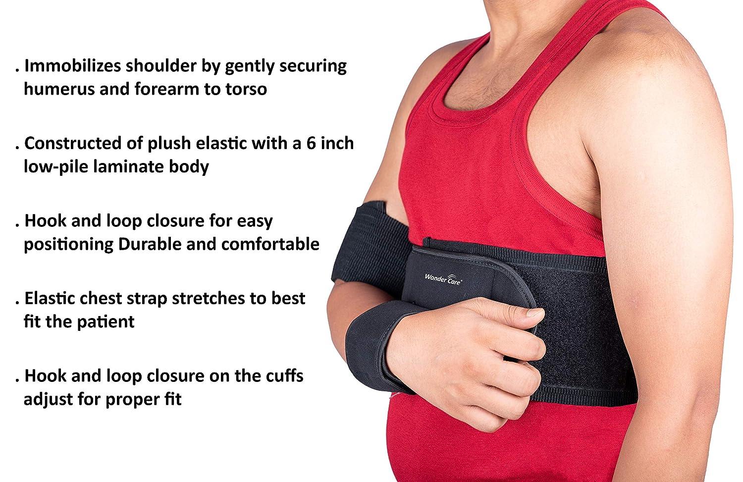 Wonder Care Left Right Shoulder Immobilizer Arm Sling Elastic Brace for  Clavicle Collar Bone Dislocation Subluxation Shoulder stabilizer Compression  Brace After Rotator Cuff Surgery - Yahoo Shopping