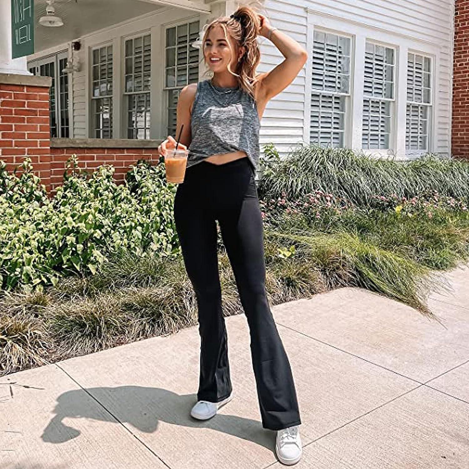 Athleisure: Flared Leggings Outfit — Avery Carrier