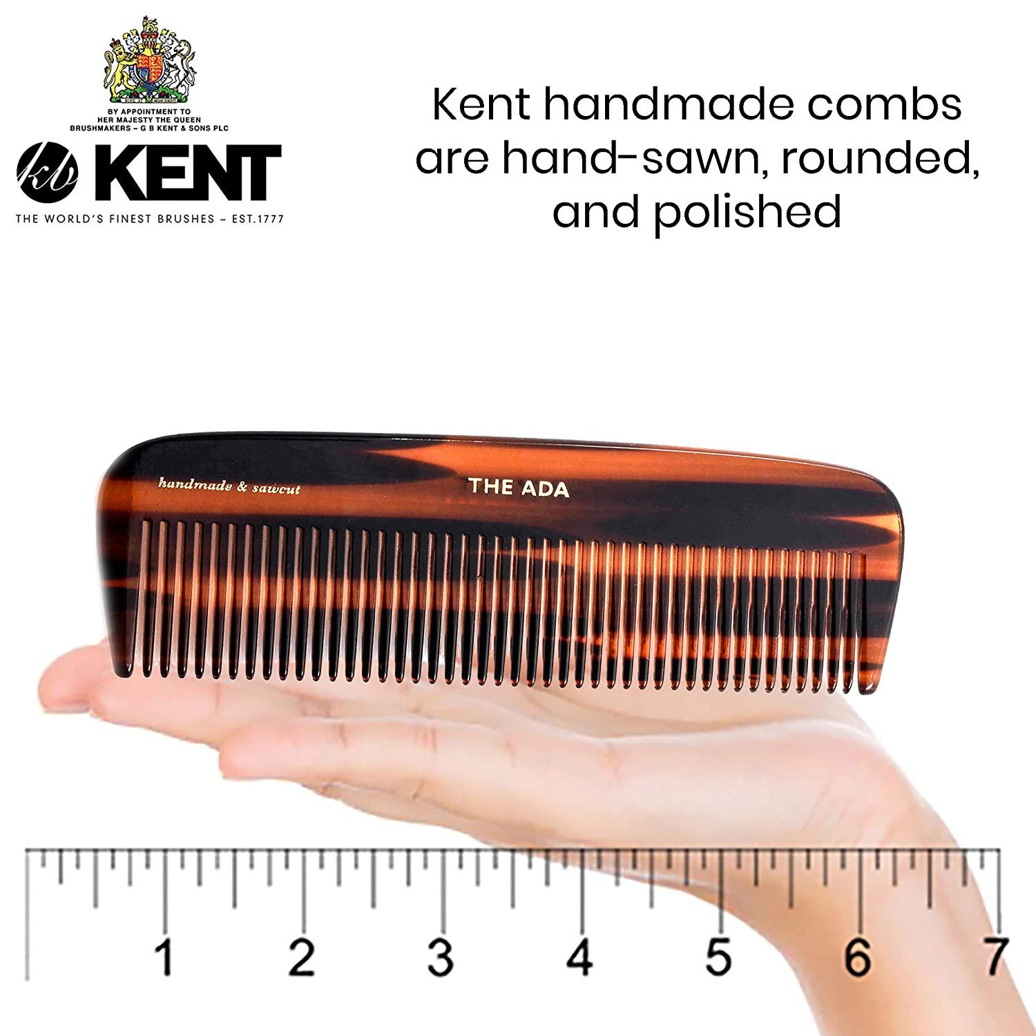 Kent 10T Large Wide Tooth Comb - Rake Comb Hair Detangler / Wide Tooth Comb  for Curly Hair - Beard Combs/Hair Comb Hair Care Detangling Comb - Hair