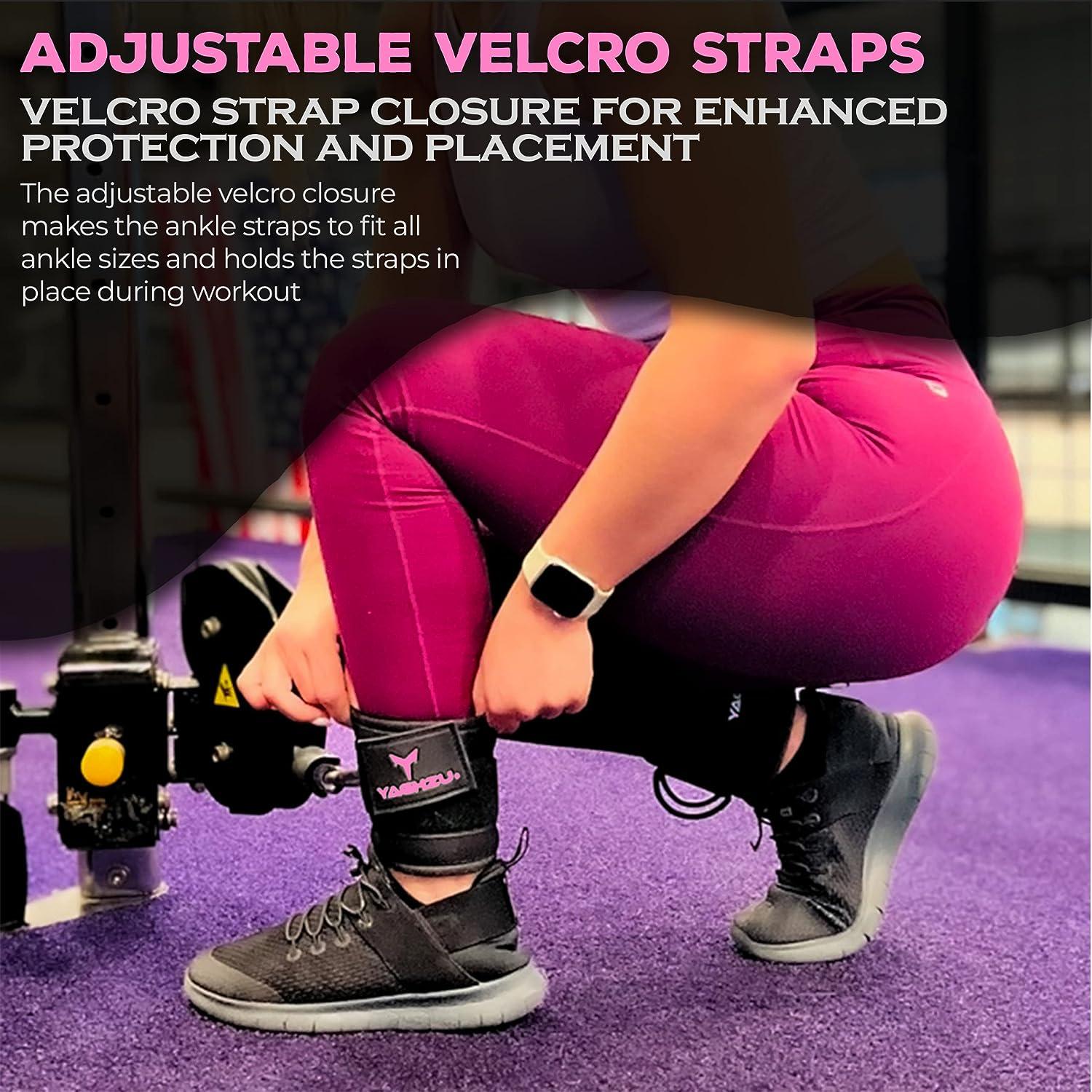 1 Pair Adjustable Fitness Ankle Straps For Cable Machines Attachment,  Training Leg Straps For Kickbacks And Glute Workouts, Gym Accessories For  Women
