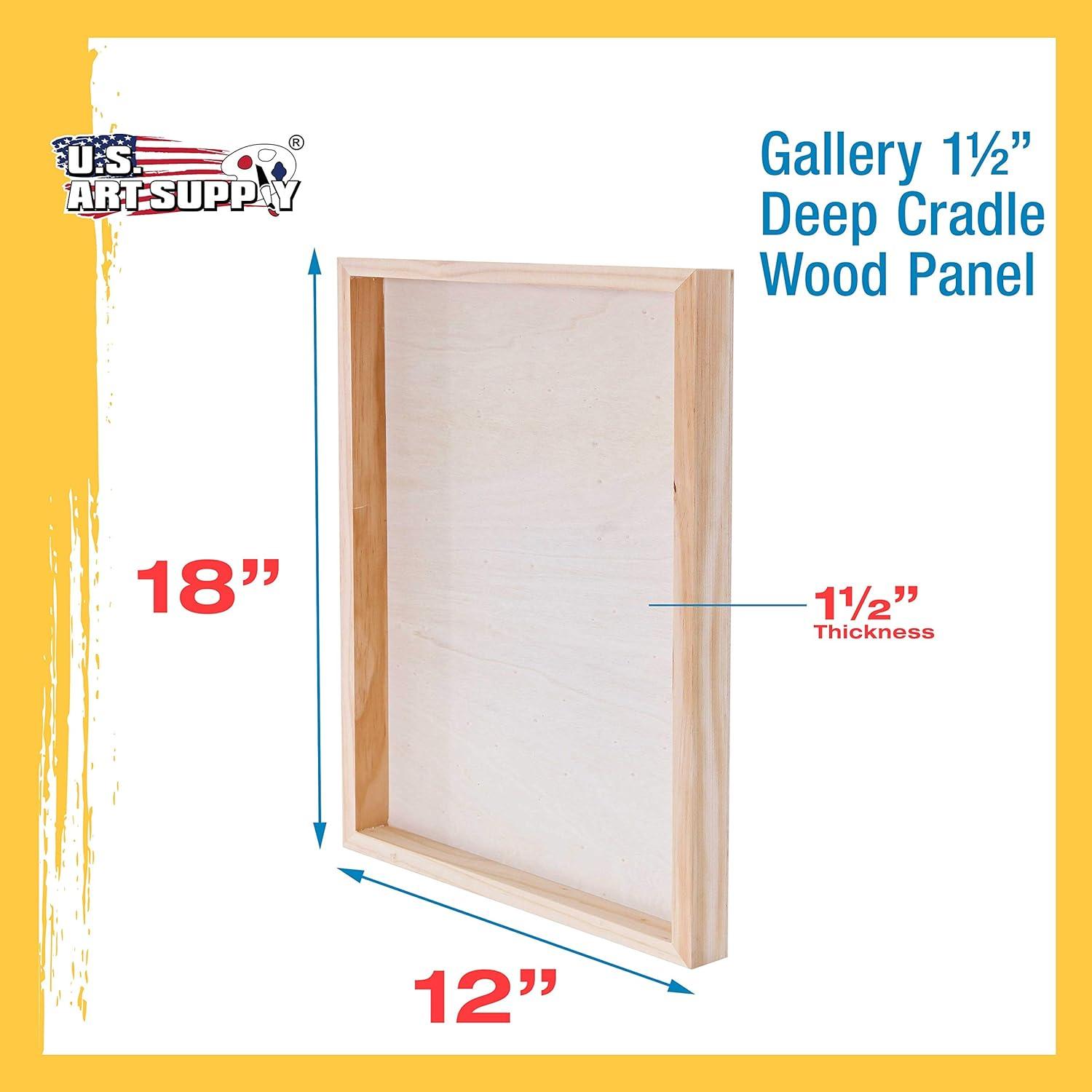 18 X 24 Birch Wood Panel Boards, Gallery 1-1/2 Deep Cradle 2