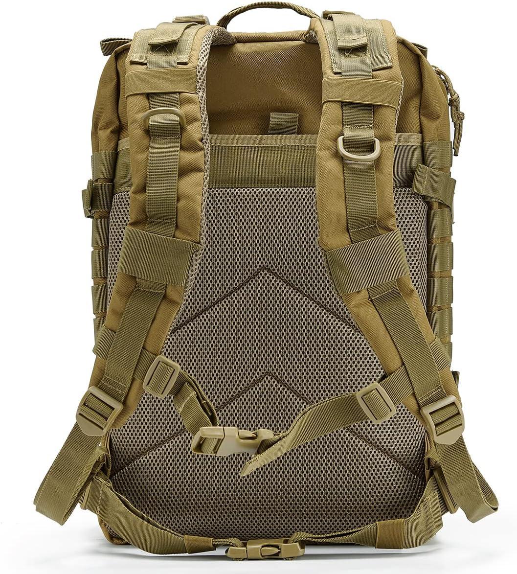 QT&QY Military Tactical Backpacks For Men Army Molle Daypack 45L Large 3  Day Bug Out Bag
