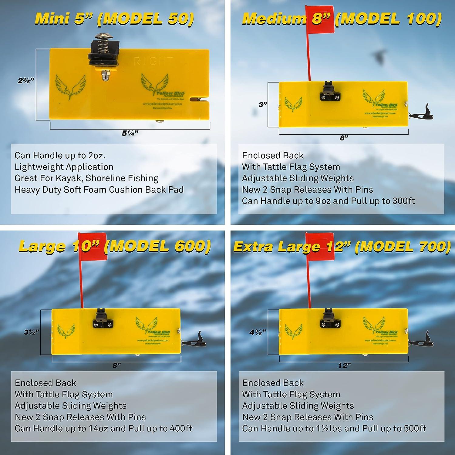 Yellow Bird Fishing Planer Board - (1) 10 - Port (Left) Side Fishing Board
