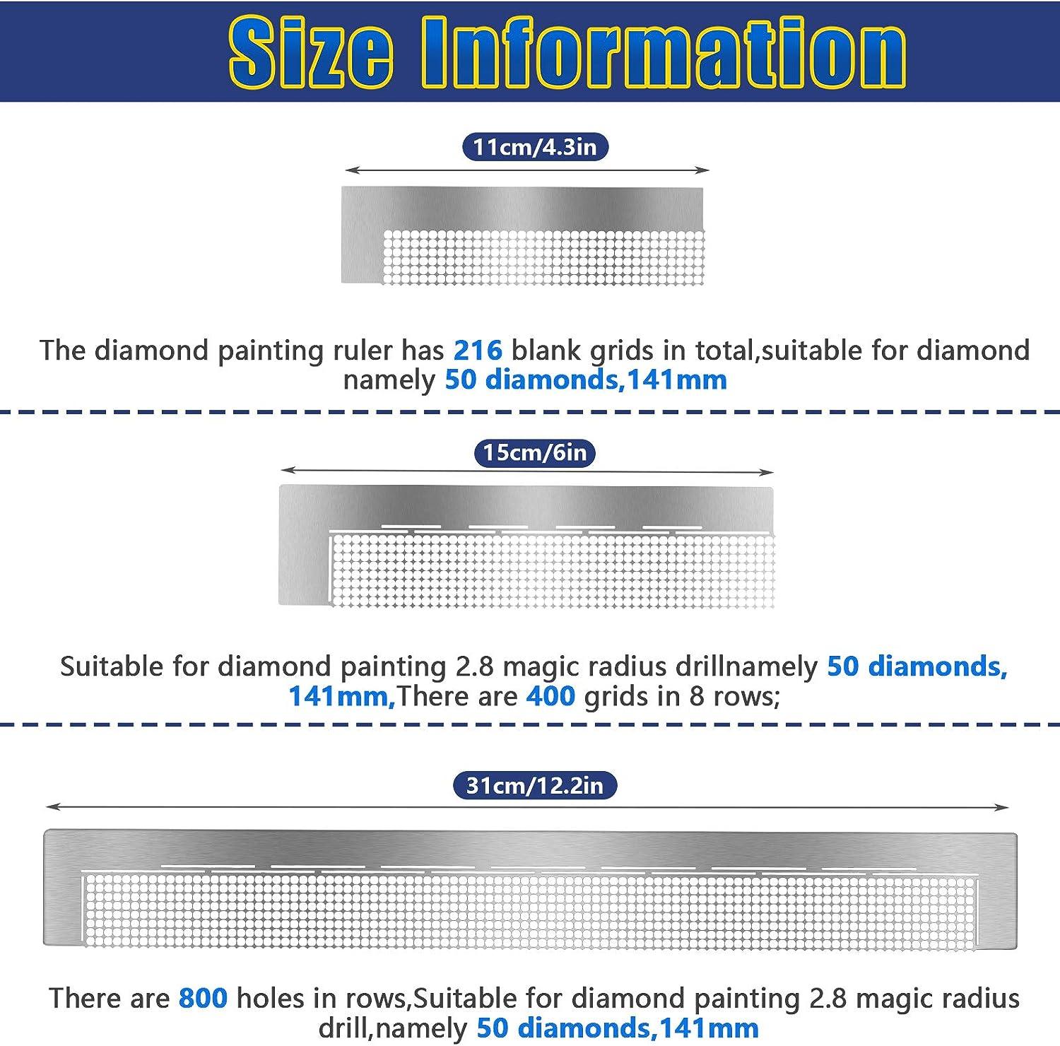 5D Diamond Painting Stainless Steel Diamond Painting Ruler