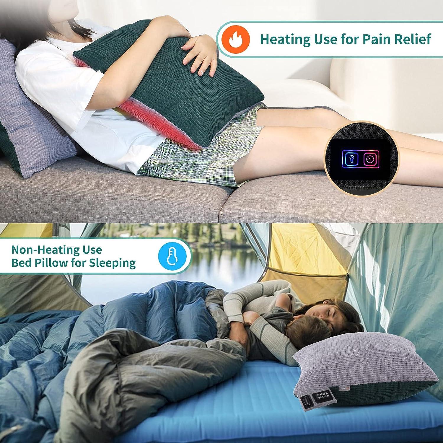 Lumbar Support Pillow for Sleeping, Heated Lower Back Support