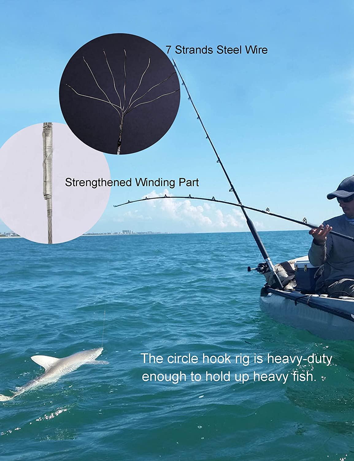 Beoccudo Circle Fishing Hooks Saltwater Fishing Gear, 180pcs/box