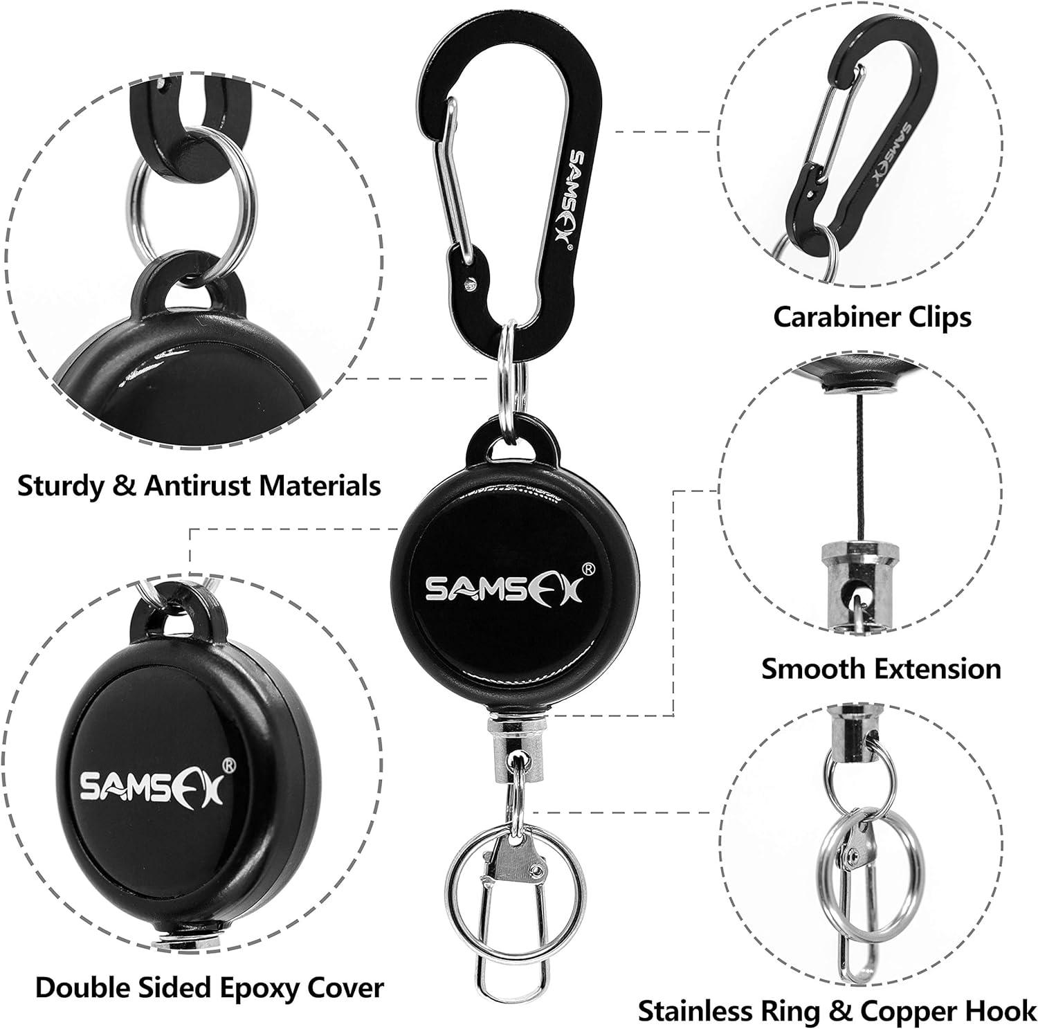 SAMSFX Fly Fishing Zinger Retractor for Anglers Vest Pack Tool