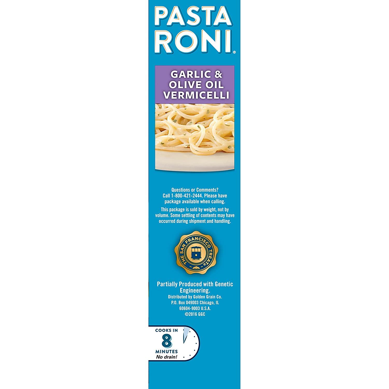 Pasta Roni Garlic Alfredo Fettuccine 46 Ounce Pack Of 12 