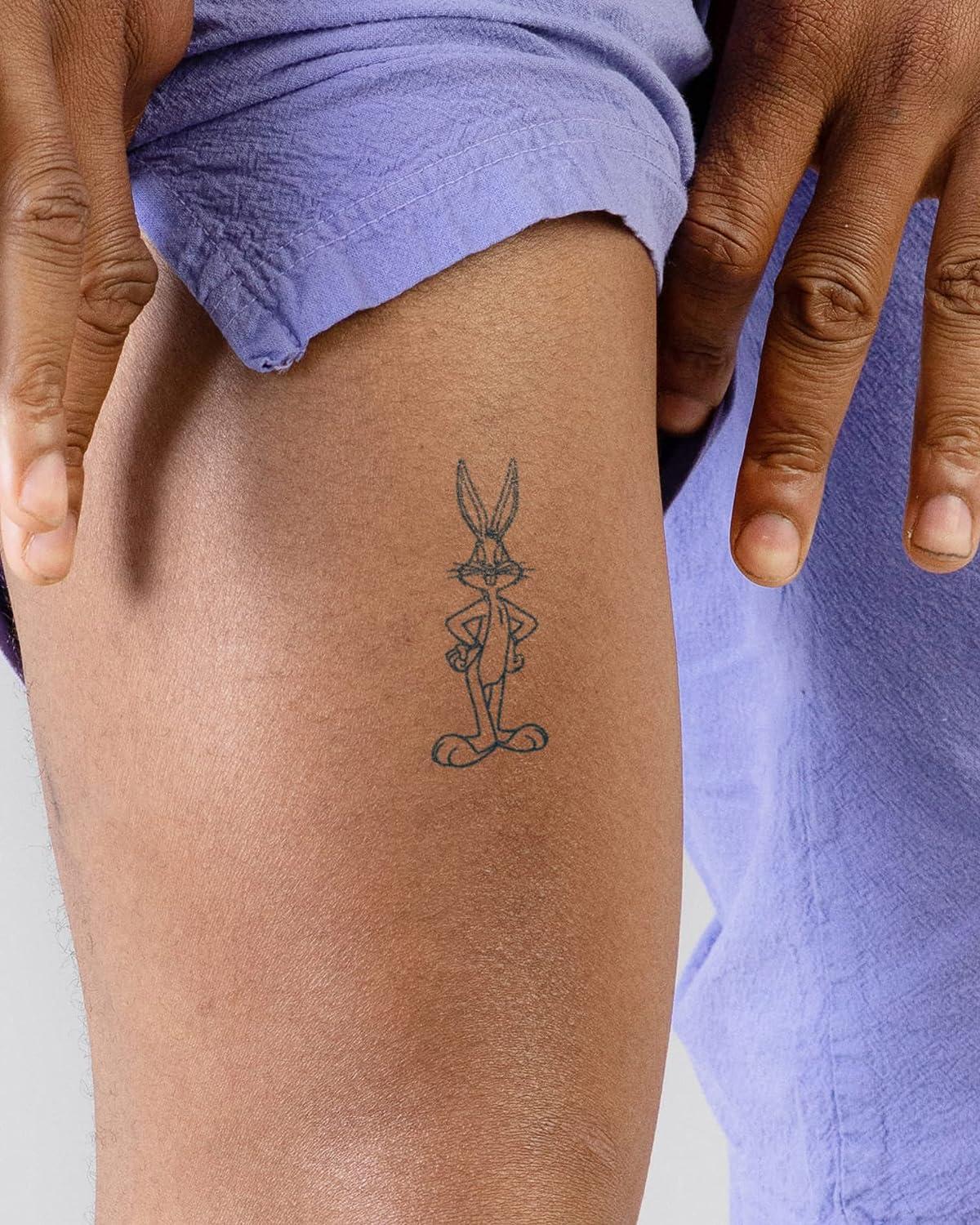 Temporary Tattoo Realistic Look Black Water Transfer Large Ink Sticker  Women Men | eBay