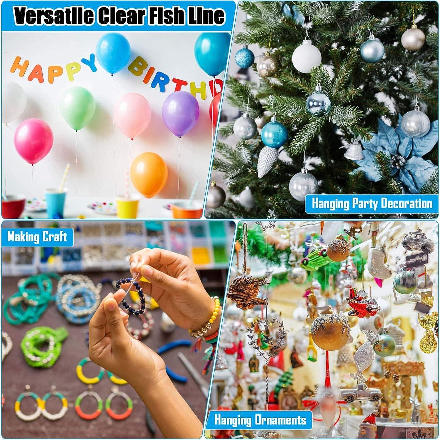 Fishing line deco attachment for balloon garland at shop