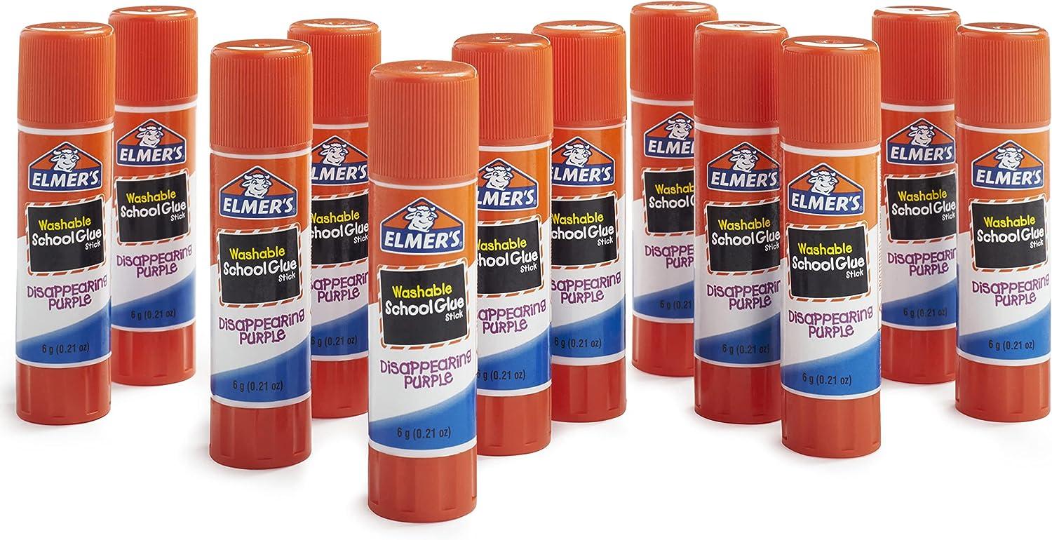 Elmer's Disappearing Purple School Glue Sticks, Washable, 7 Grams, 60 Count, only $0.25 each! {}