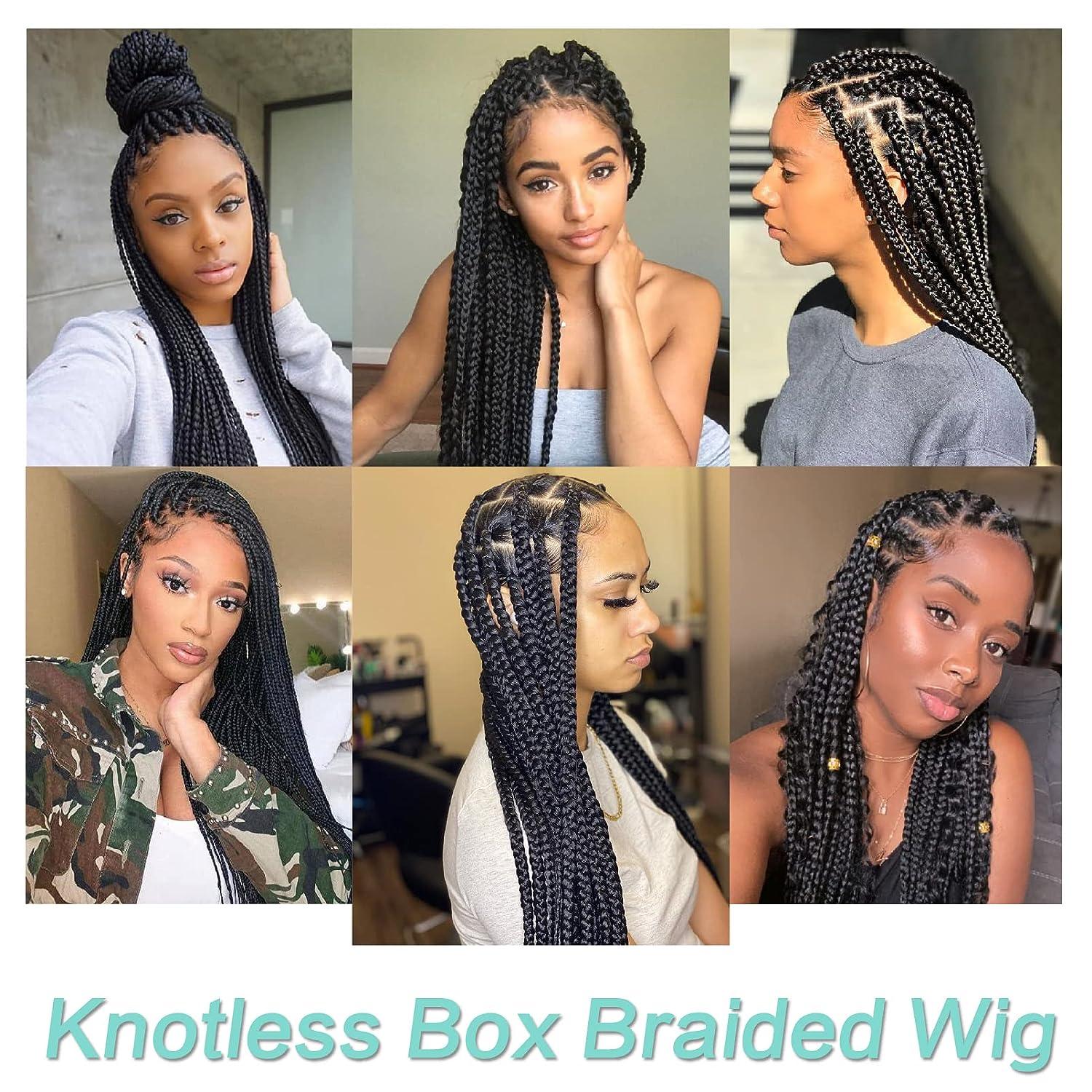 Jumbo Braids Wig, Full Lace Large Box Braid Wig, Box Braided Wig, Braid Wig  for Black Women, Senegalese Braids, Black Women Hairstyle 