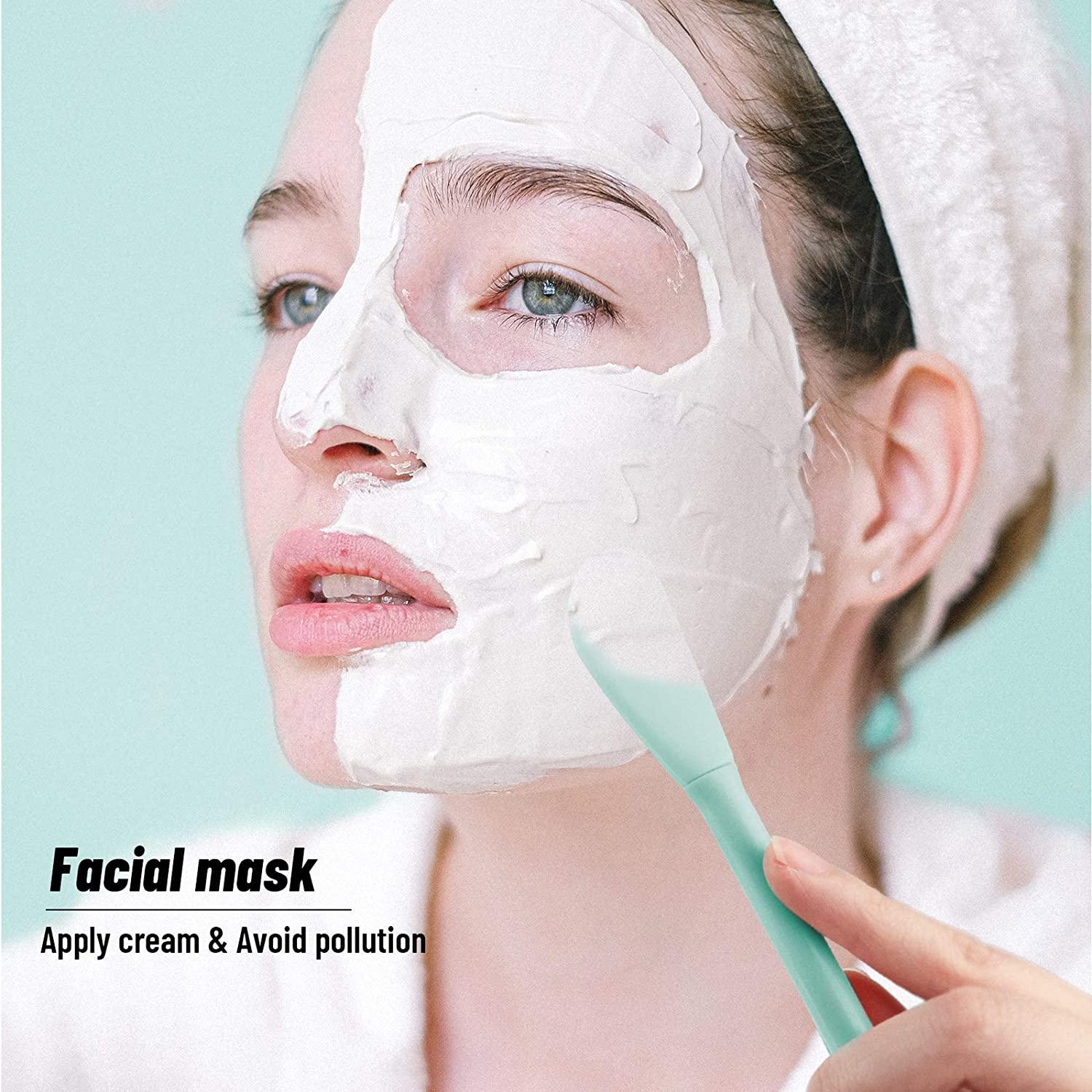 4 Pcs Face Mask Brush, Face Mask Applicator Brush Soft Facial Fan Brush For  Mud Mask Cream