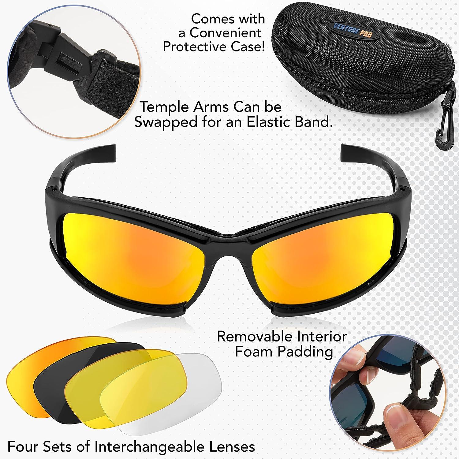 Safety Glasses Kit with Interchangeable Lenses-Anti Fog-Anti Scratch-UV  Protection-Sport Shooting Hunting Eye Protection For Men and Women-Stylish  Impact Resistant Z87 Eyewear for Work or Play