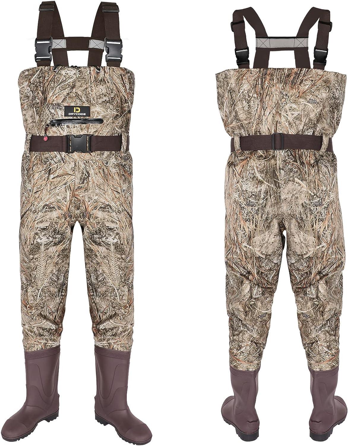 DRYCODE Chest Waders for Men, Fishing Waders for Men & Women, 2-ply  Nylon/PVC Waterproof Bootfoot Waders for hunting : Sports & Outdoors 