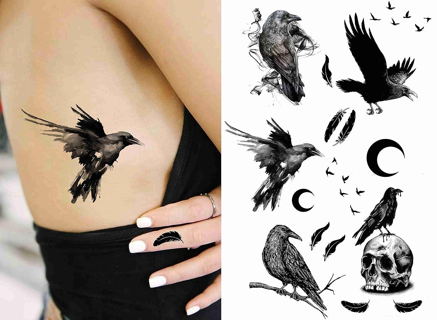 Crow tattoo by dogma noir - Tattoogrid.net