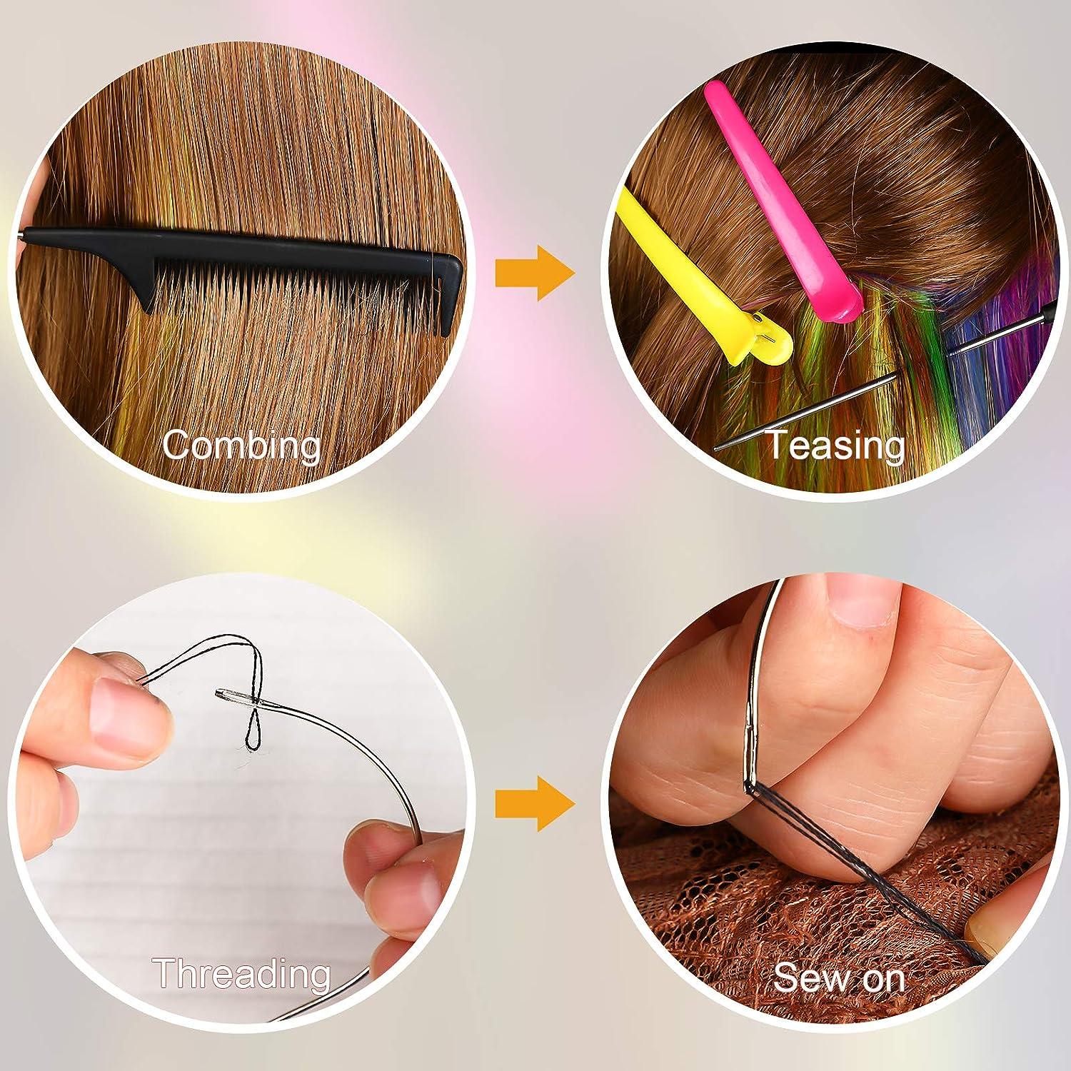 1pcs Hair Extension Tool Micro Ring Bead Pulling Hoop Loop Feather
