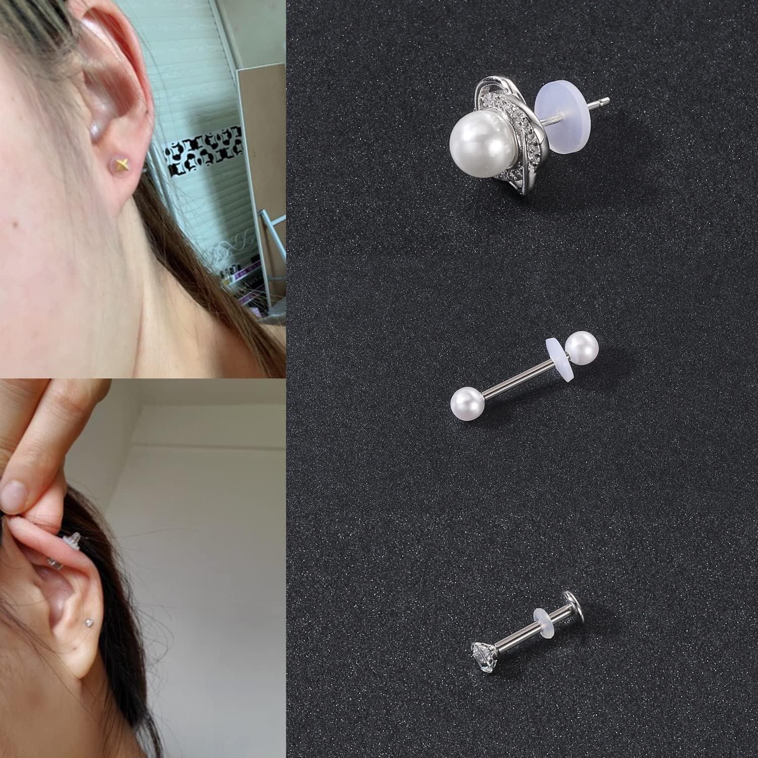 Earring Backs,Rubber Earring Backs for Studs,5mm Silicone Earring