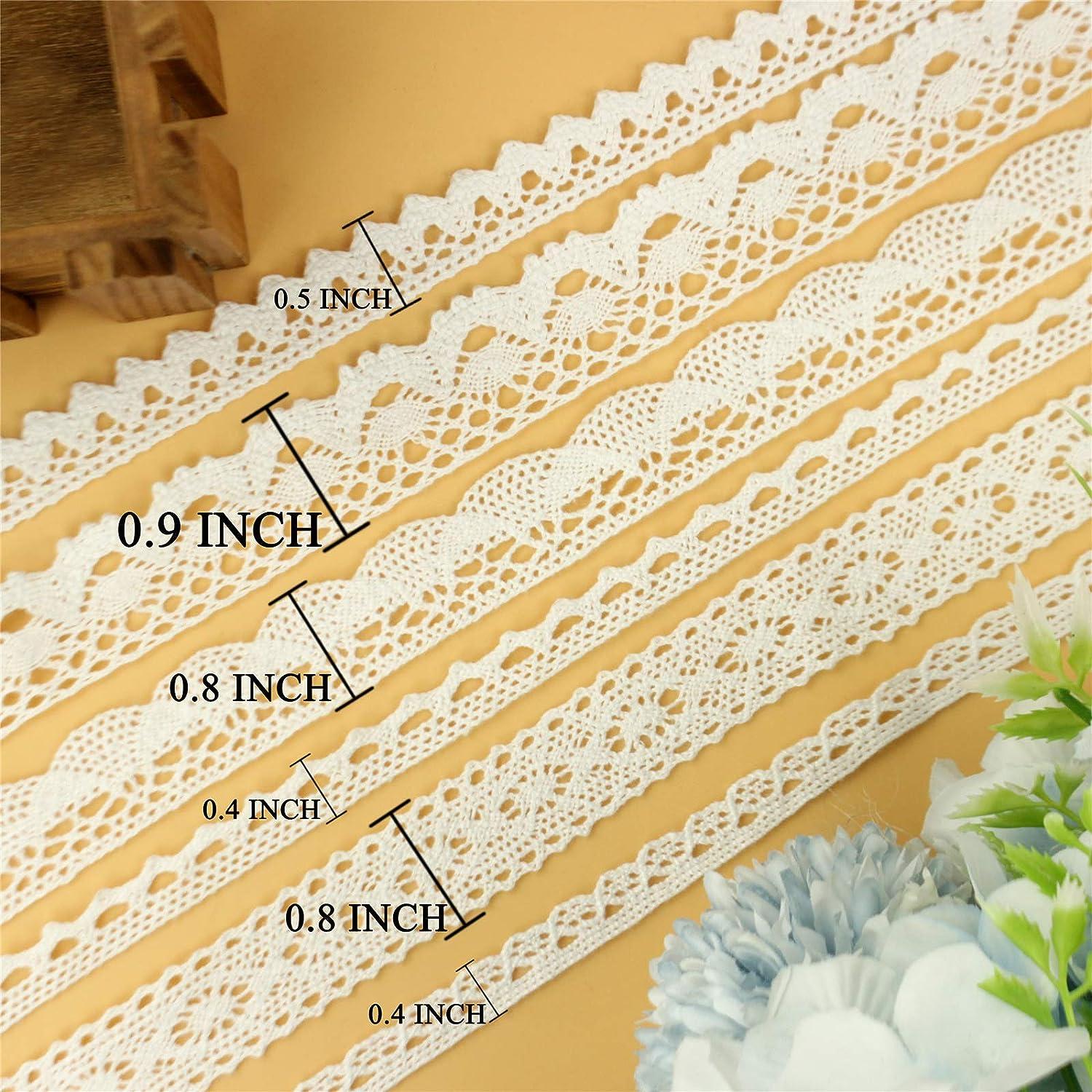 Gold Cotton Lace Apparel Sewing Fabric Trim Cotton Crocheted Handmade  Accessory