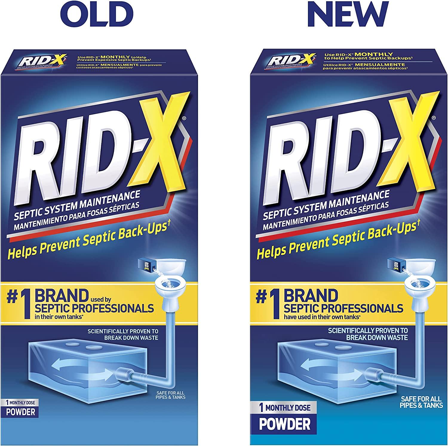 RID-X Septic System Treatment Powder, 9.8 oz-#1 brand used by Pros