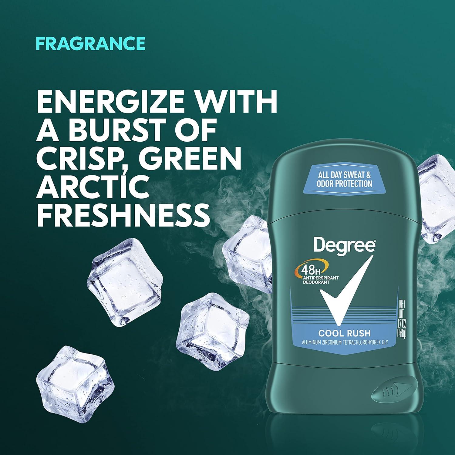 Degree Men Original Antiperspirant Deodorant Cool Rush, 2.7 oz